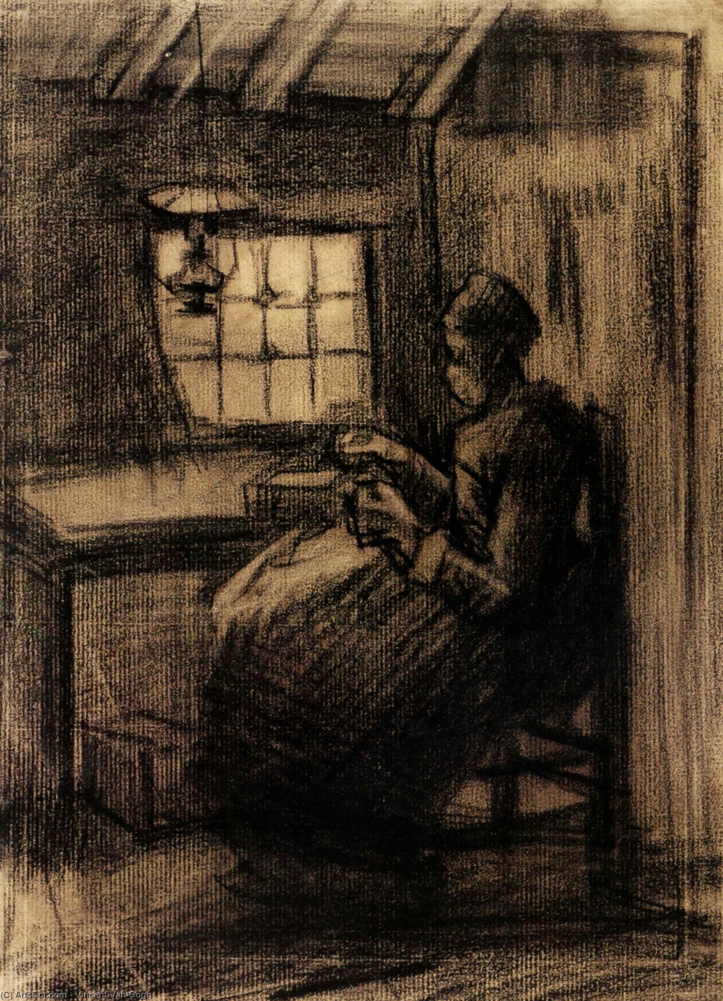 Woman Sewing — Vincent Willem Van Gogh