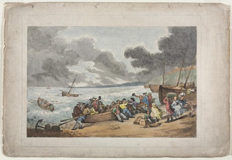 Embarking From Brighthelmstone To Dieppe — Thomas Rowlandson