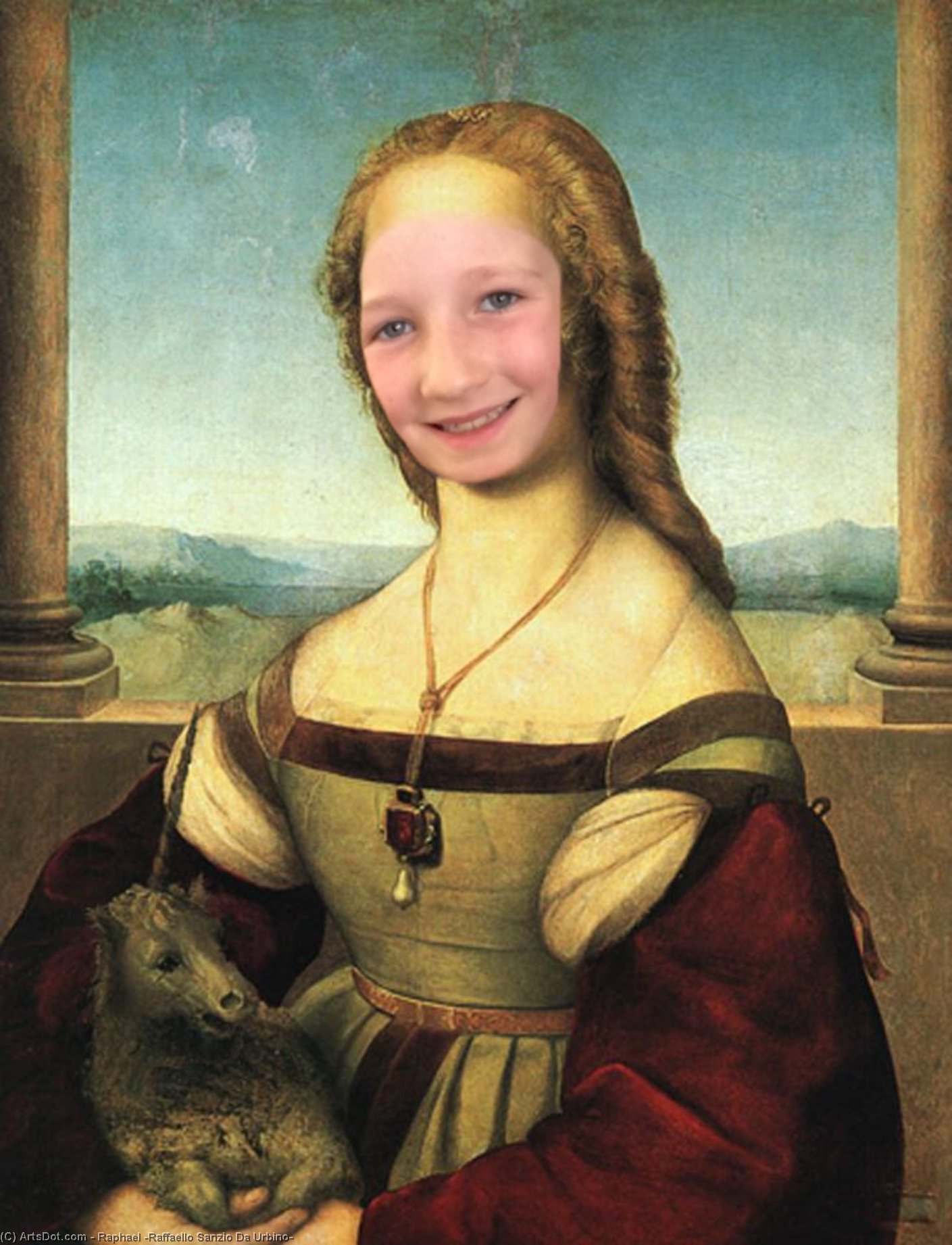 The Woman With The Unicorn, Approx. Galleria — Raphael