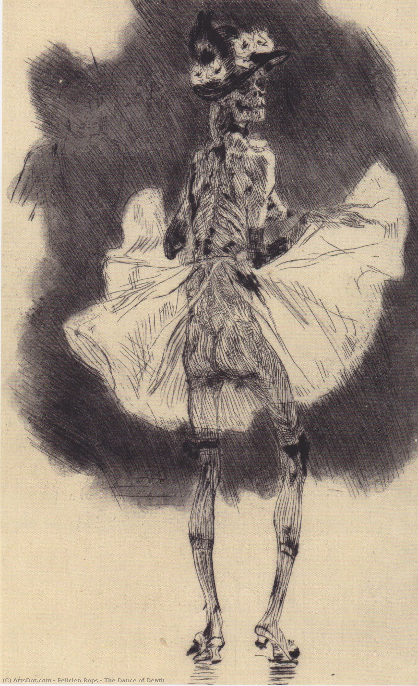 The Dance Of Death — Félicien Rops