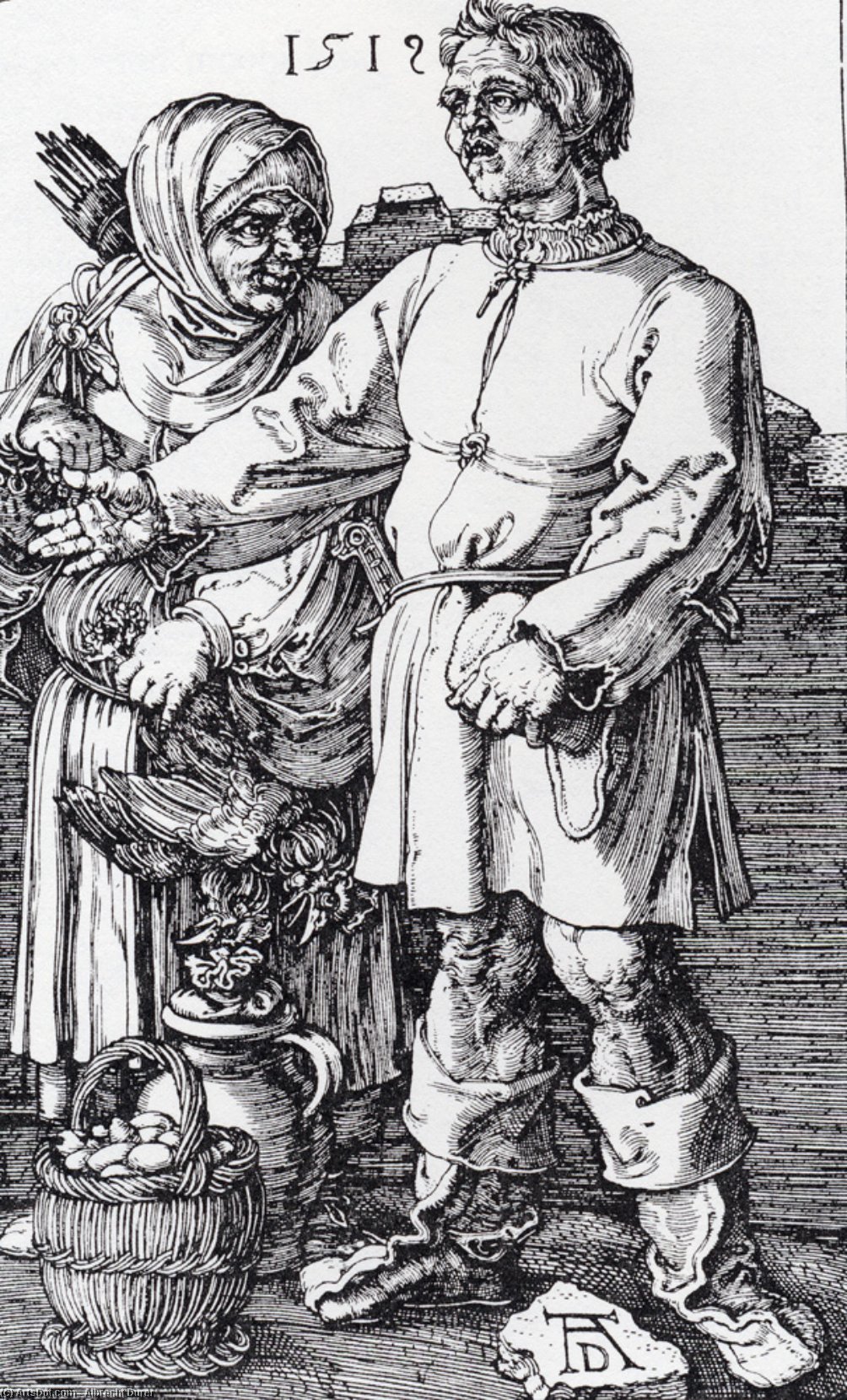 The Peasant And His Wife At Market — Albrecht Dürer