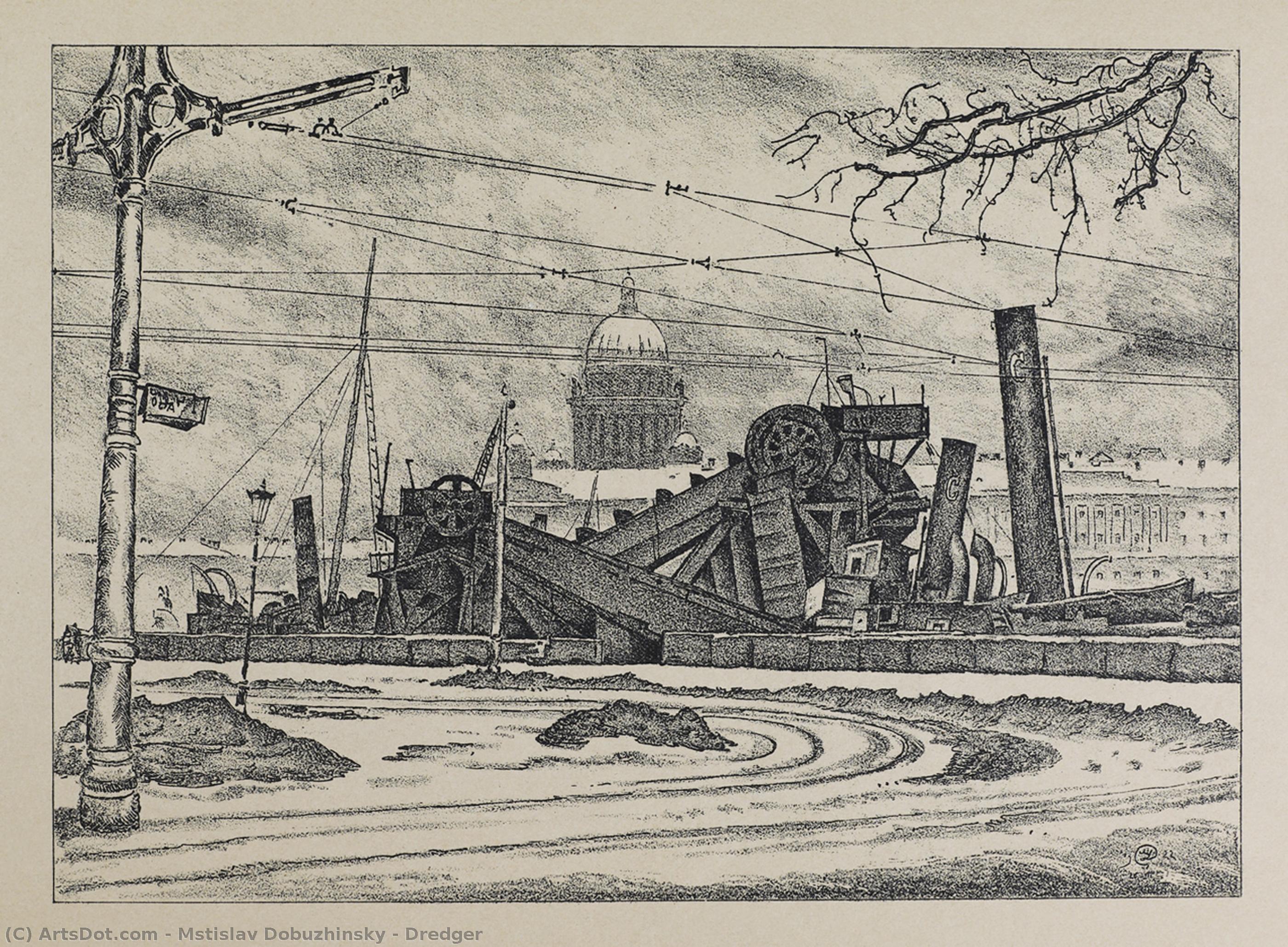 Dredger — Mstislav Dobuzhinsky