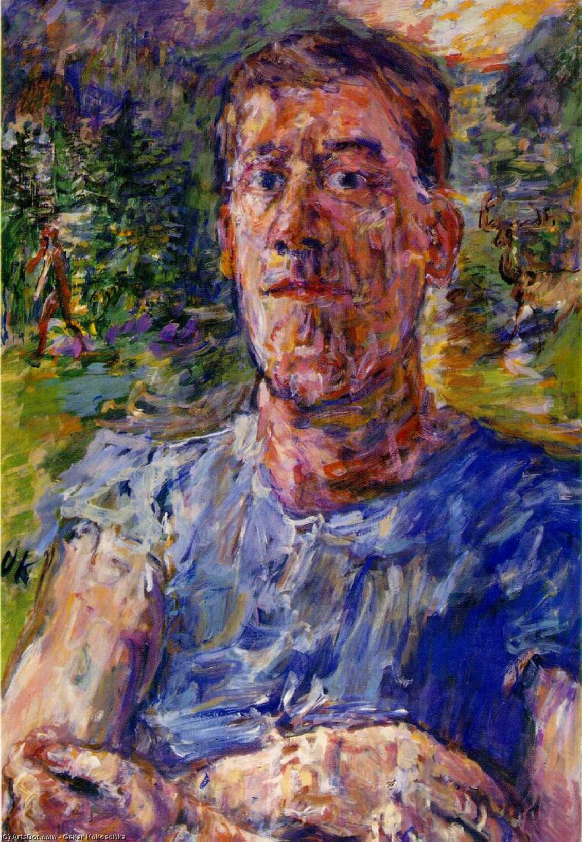 Self-portrait Of A 'degenerate Artist' — Oskar Kokoschka