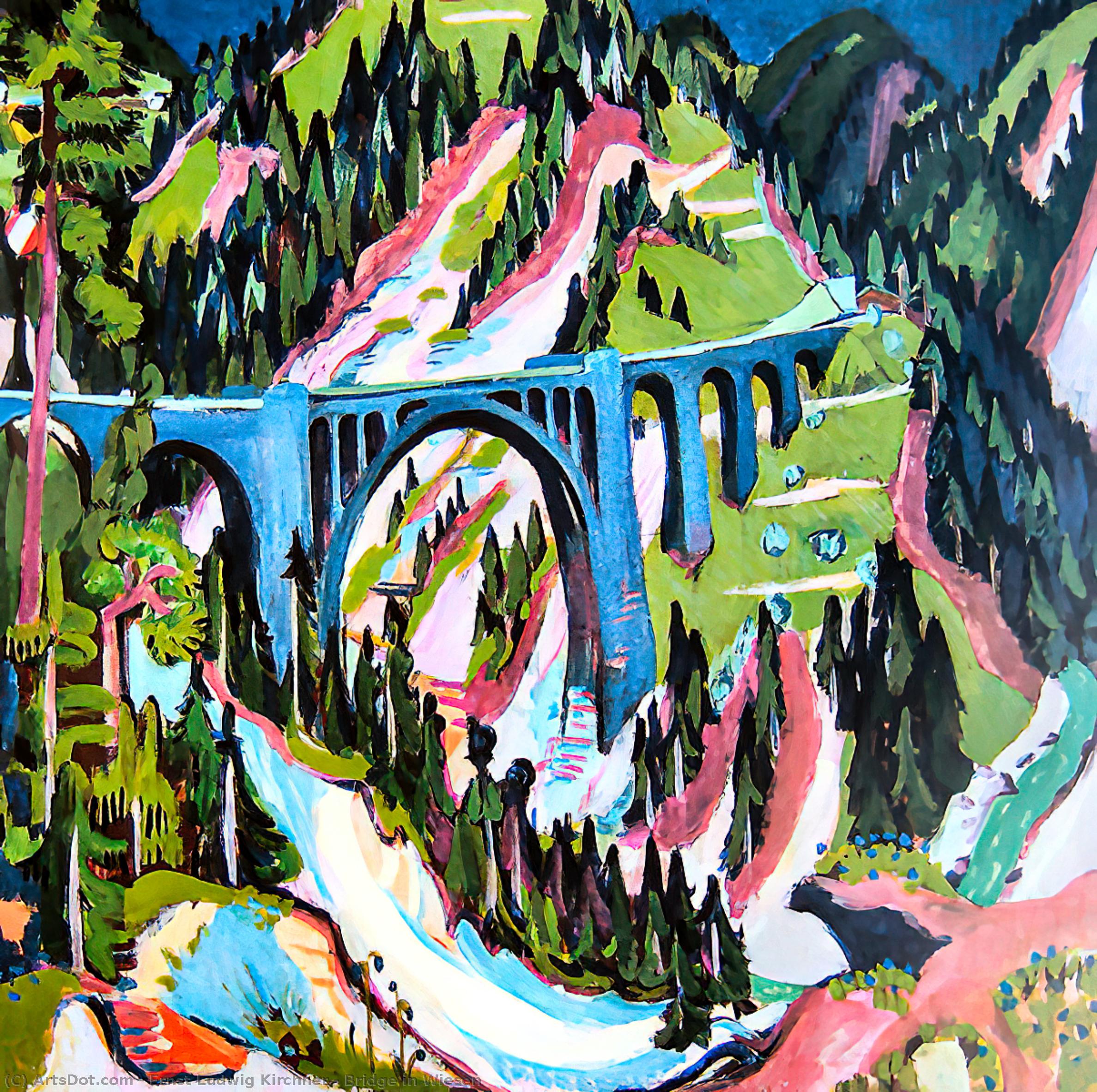 Bridge In Wiesen — Ernst Ludwig Kirchner