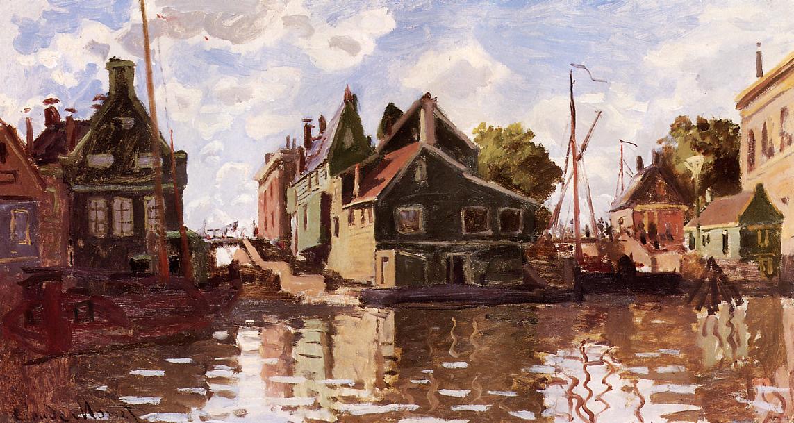 Canal In Zaandam — Claude Monet