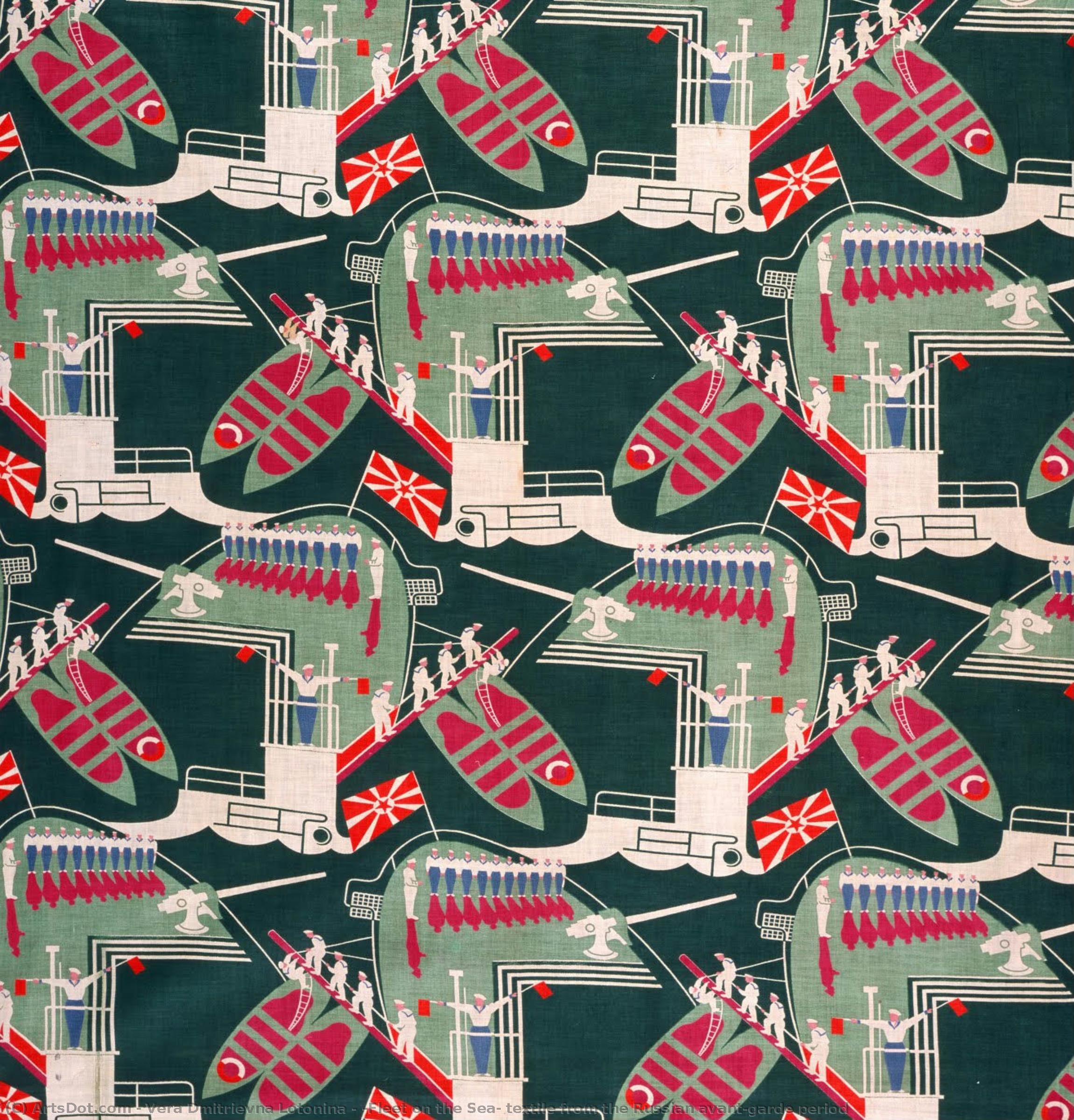 ‘fleet On The Sea’ Textile From The Russian Avant-garde Period — Vera Dmitrievna Lotonina
