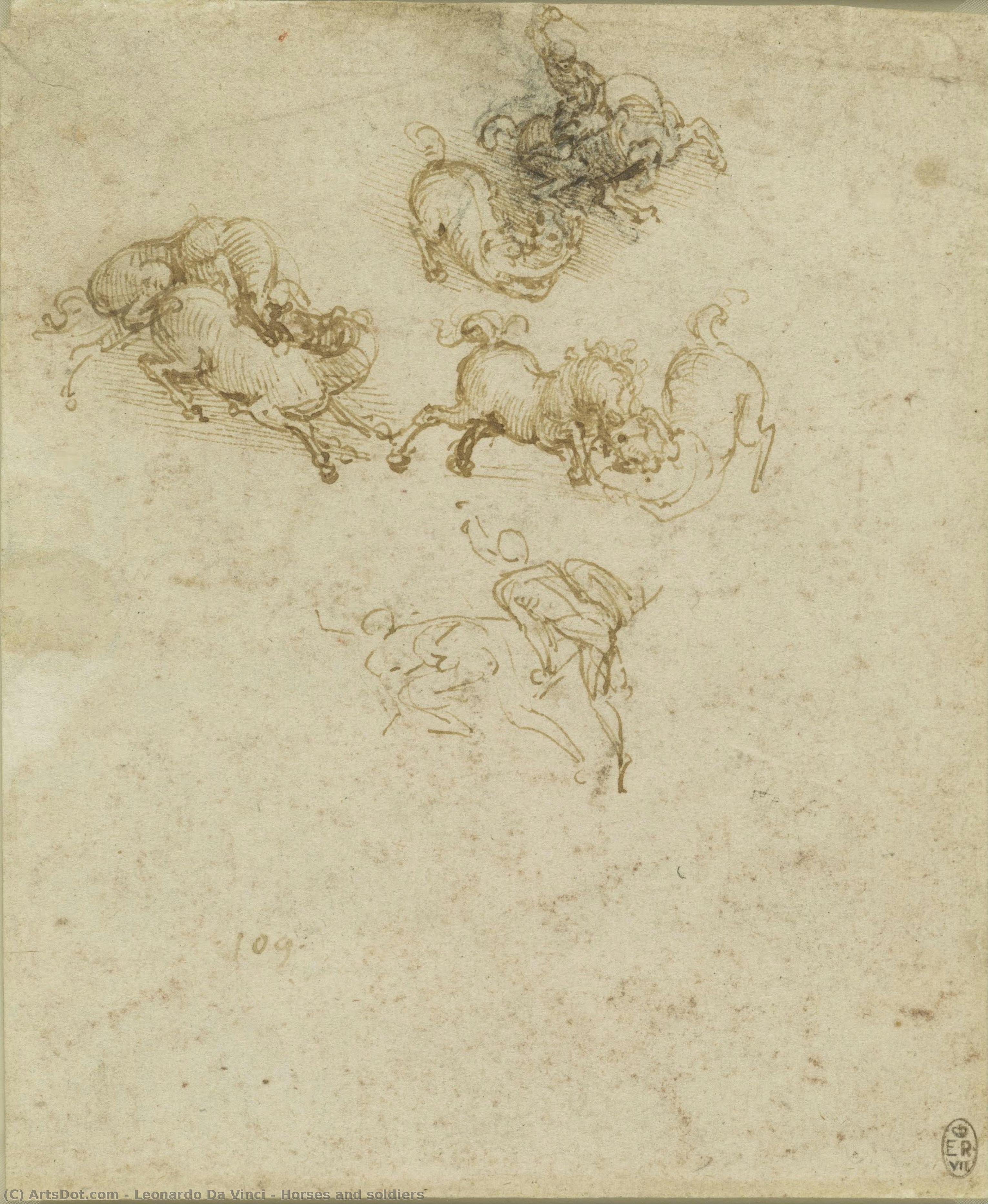 Horses And Soldiers — Leonardo Da Vinci