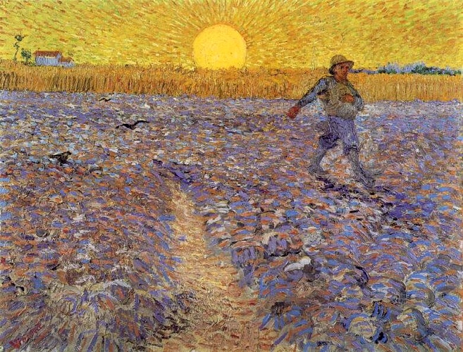 Sower With Setting Sun — Vincent Willem Van Gogh