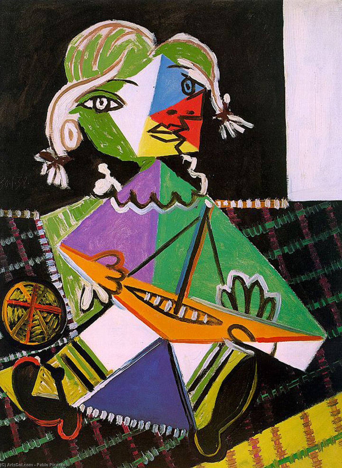 Maya With Boat — Pablo Picasso