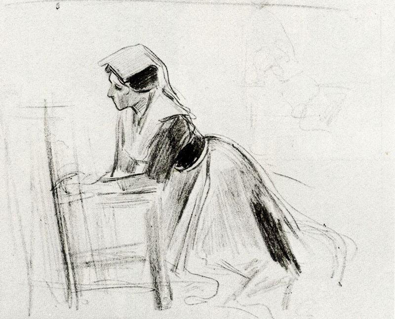 Anticoli Woman Kneeling — Mariano Barbasan