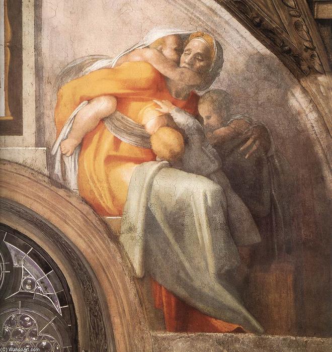 Asa - Jehoshaphat - Joram (detail) — Michelangelo Buonarroti