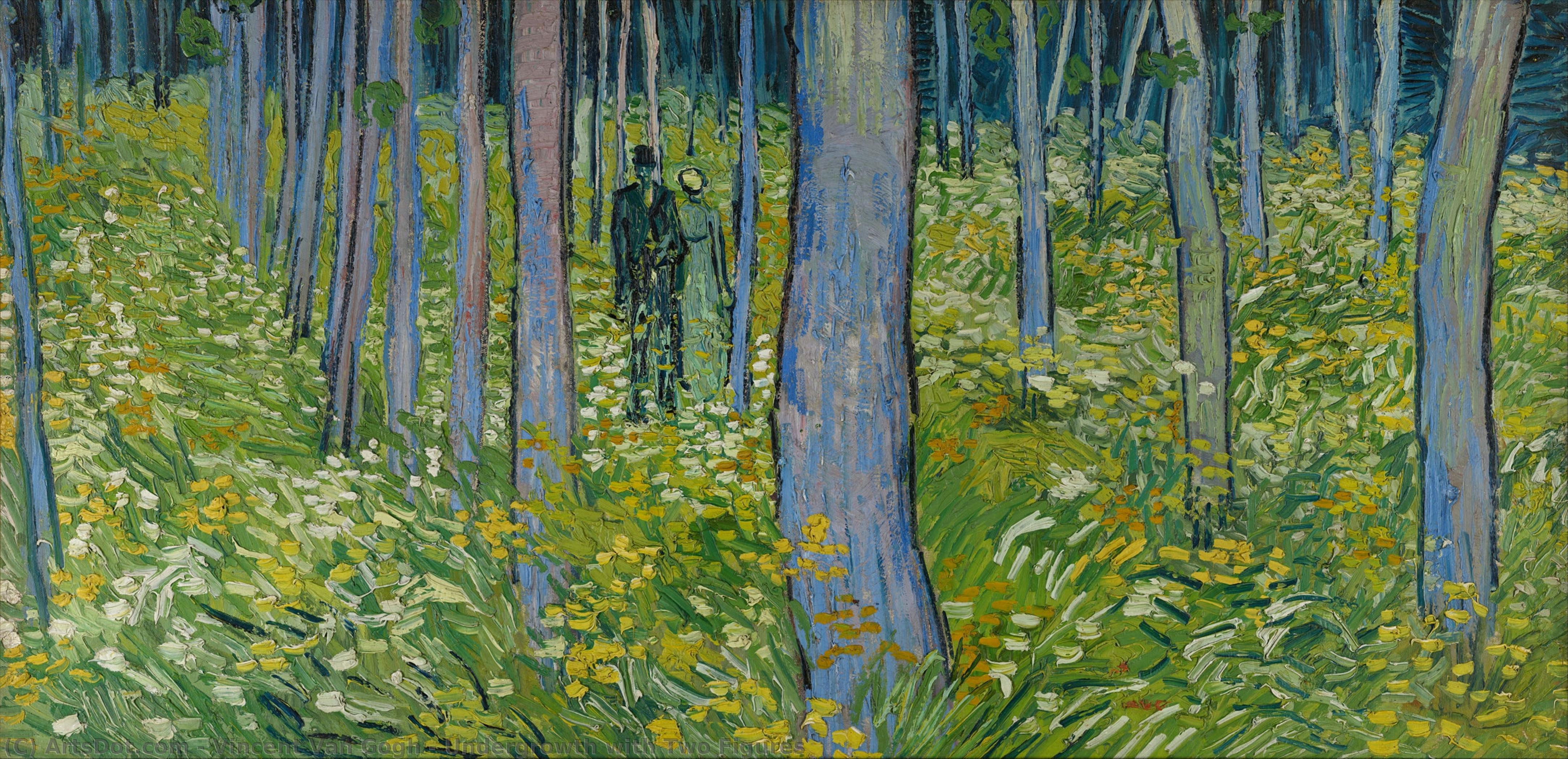 Undergrowth With Two Figures — Vincent Willem Van Gogh