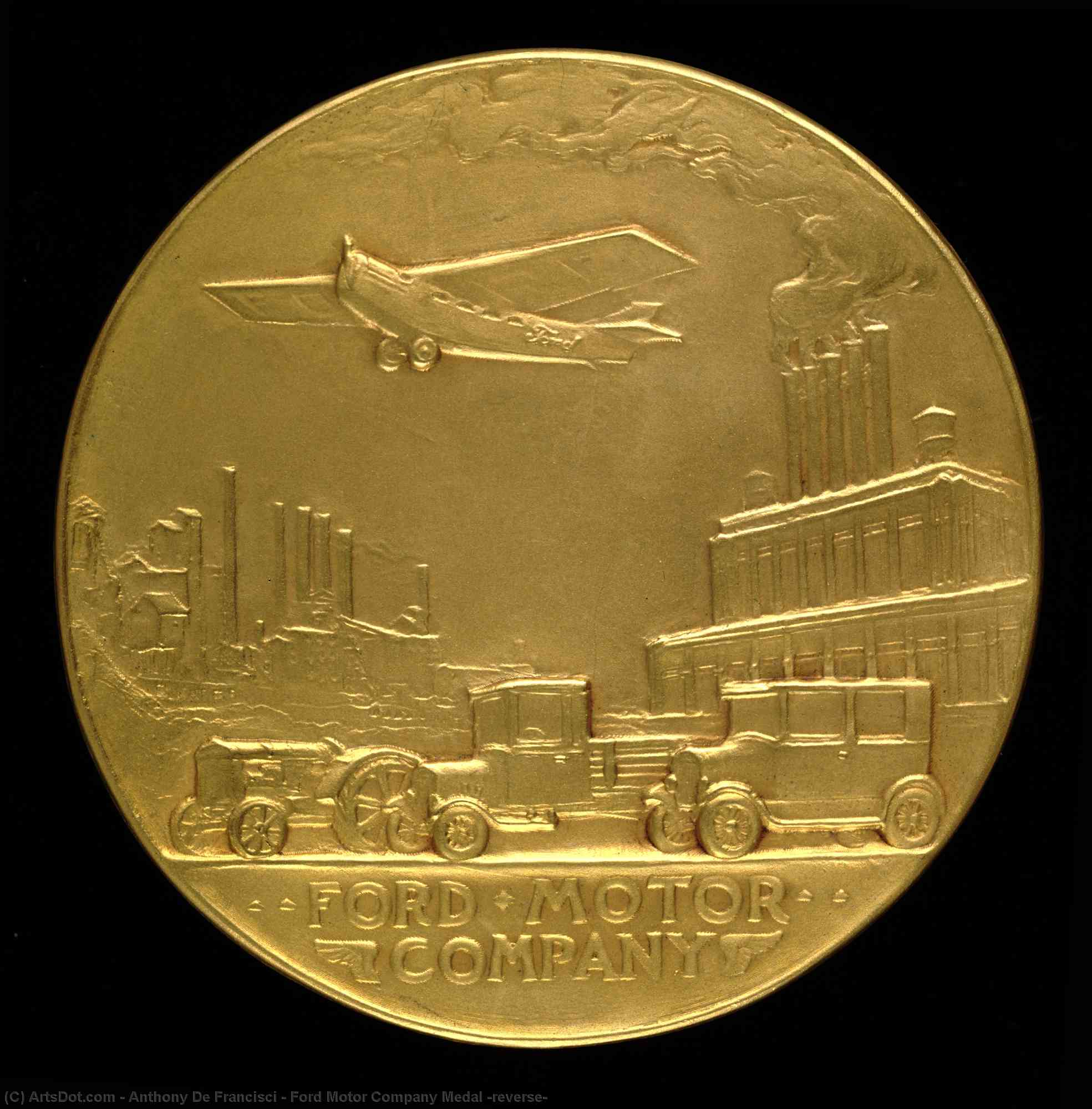 Ford Motor Company Medal (reverse) — Anthony De Francisci
