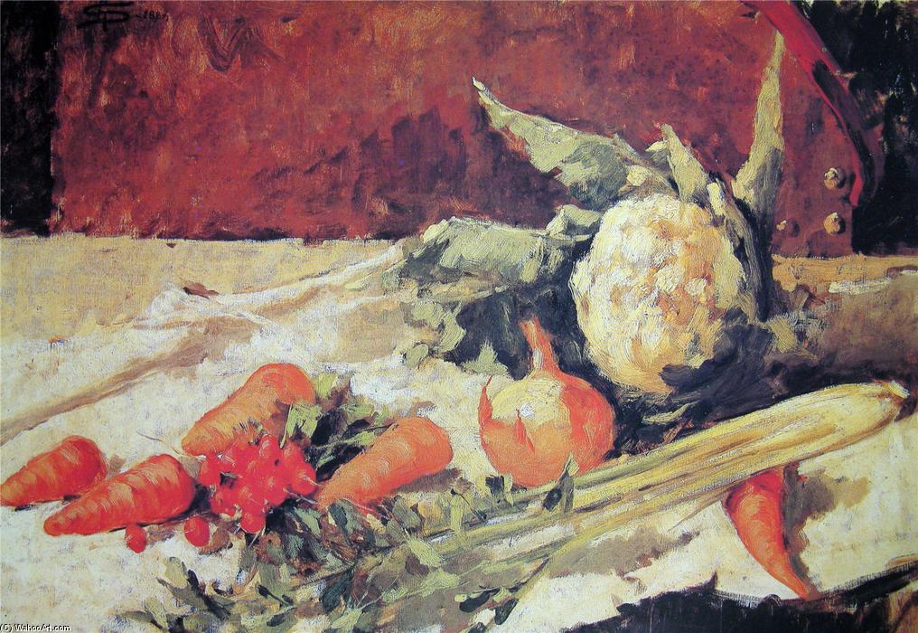 Still Life With Carrots — Giovanni Segantini