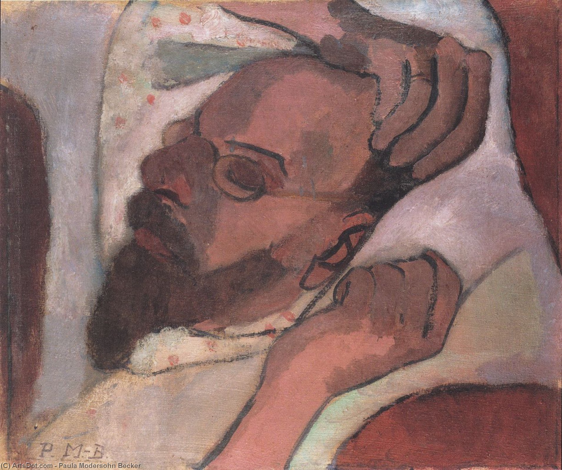 Otto Modersohn, Sleeping — Paula Modersohn-becker