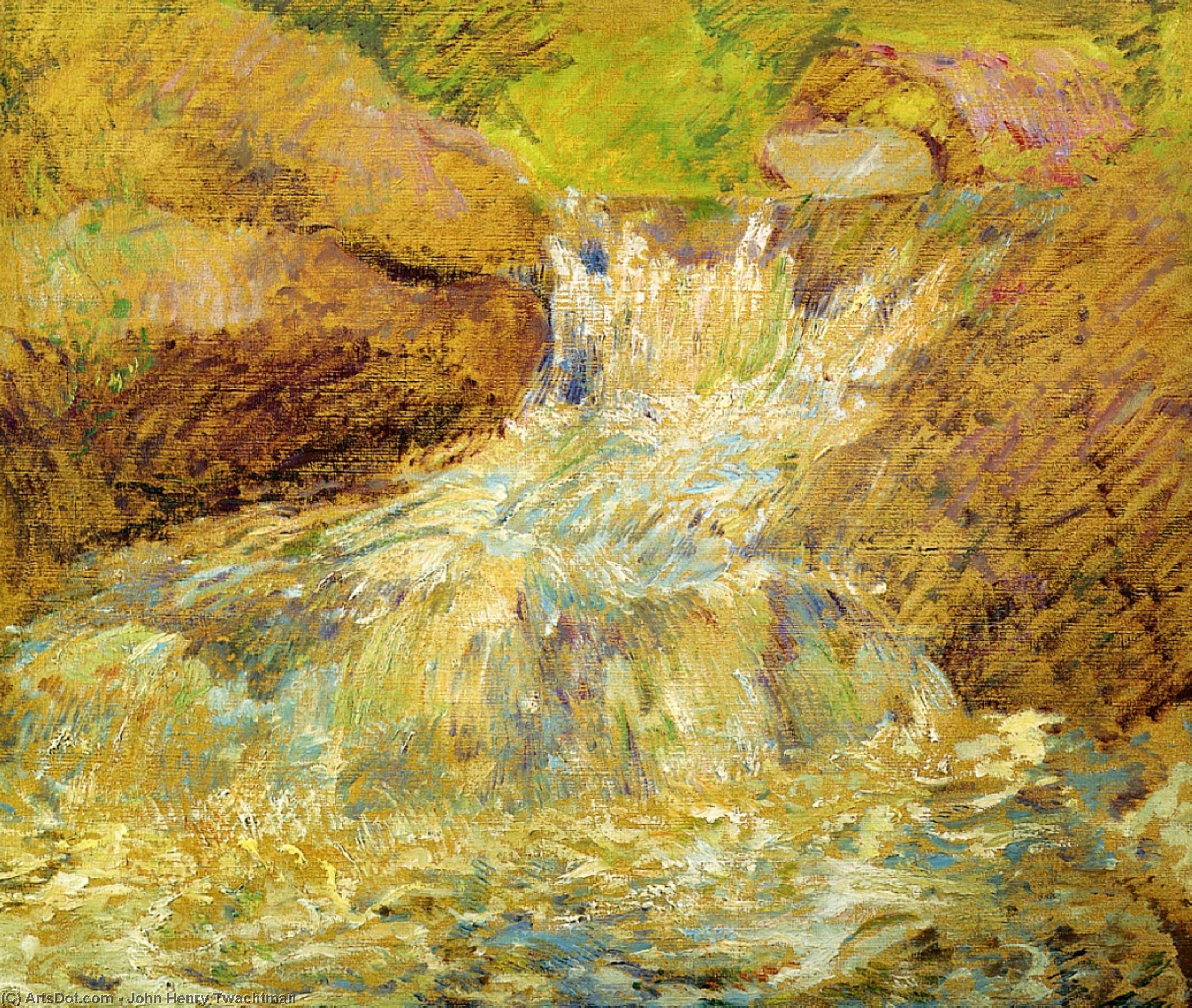 Waterfall, Greenwich — John Henry Twachtman
