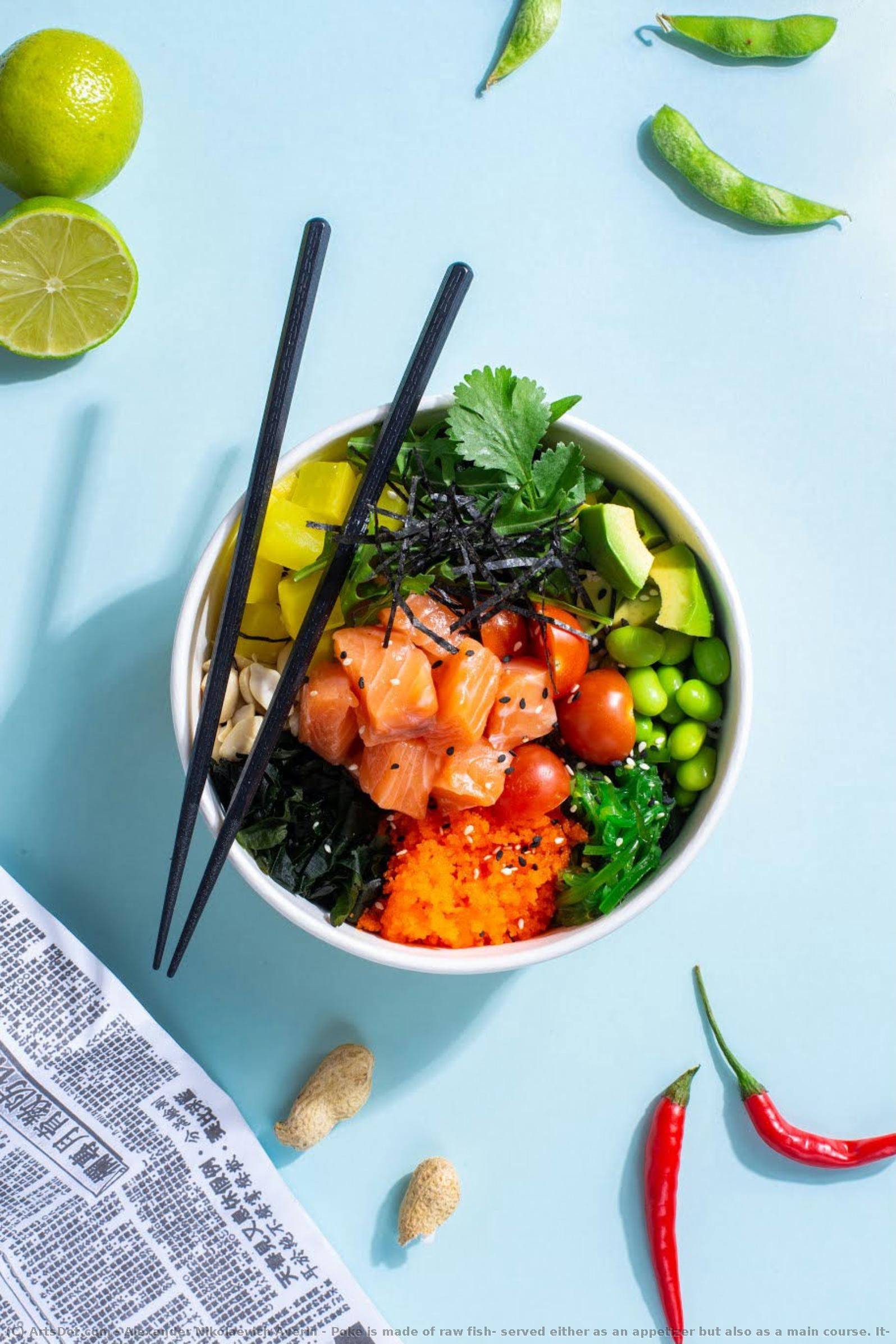 Poke Is Made Of Raw Fish, Served Either As An Appetizer But Also As A Main Course. It — Alexander Nikolaevich Averin