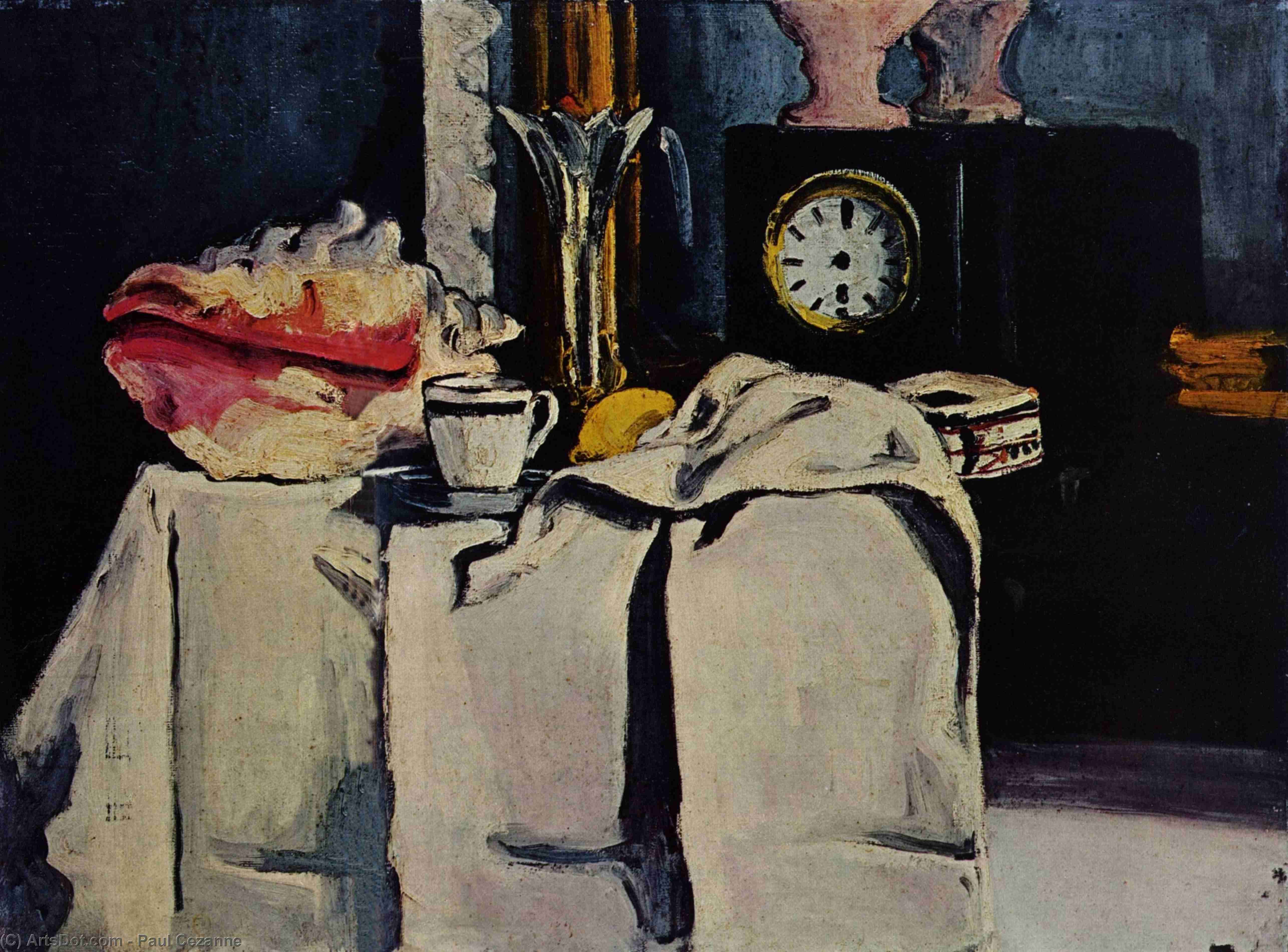 El Reloj De Mármol Negro — Paul Cézanne