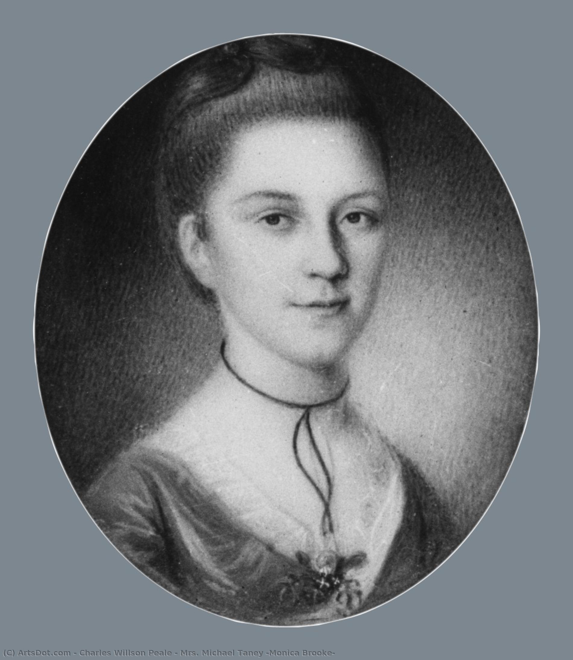 Mrs. Michael Taney (monica Brooke) — Charles Willson Peale