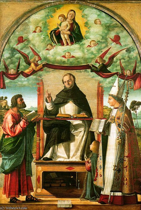 St. Thomas In Glory Between St. Mark ^ St. Louis — Vittore Carpaccio