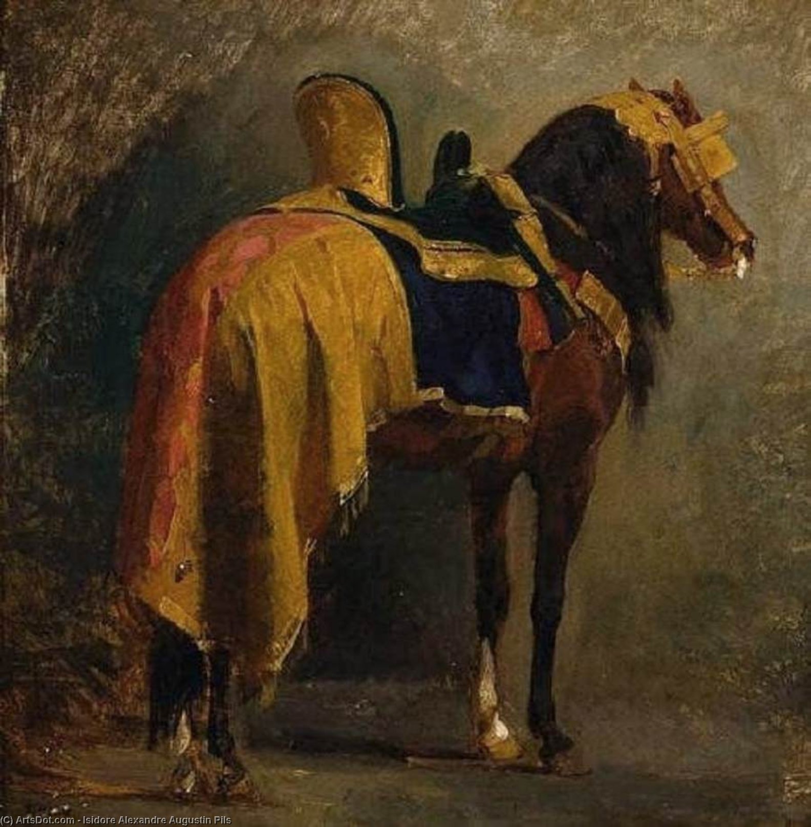 Horse Caparisoned — Isidore Alexandre Augustin Pils