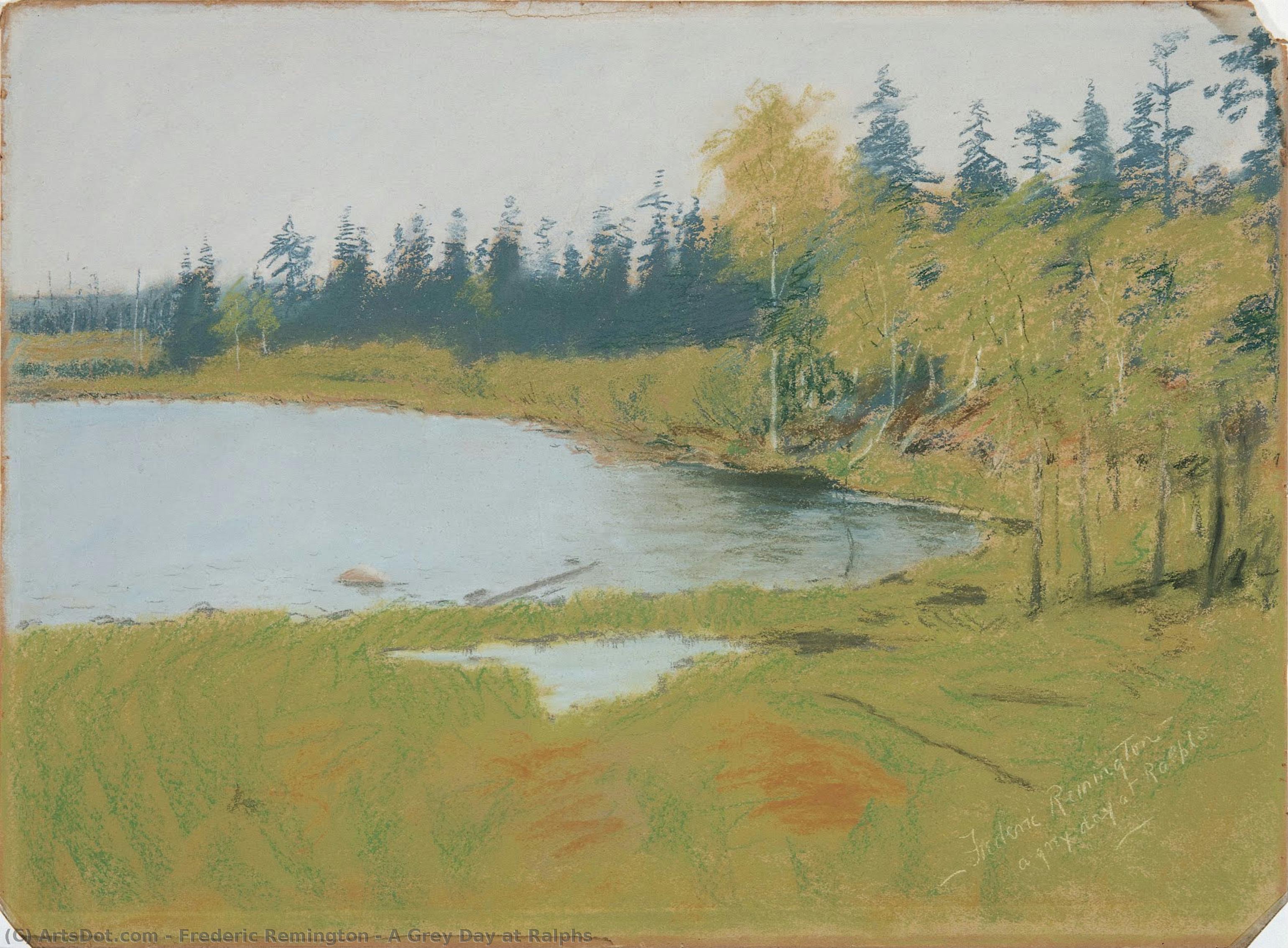 A Grey Day At Ralphs — Frederic Remington