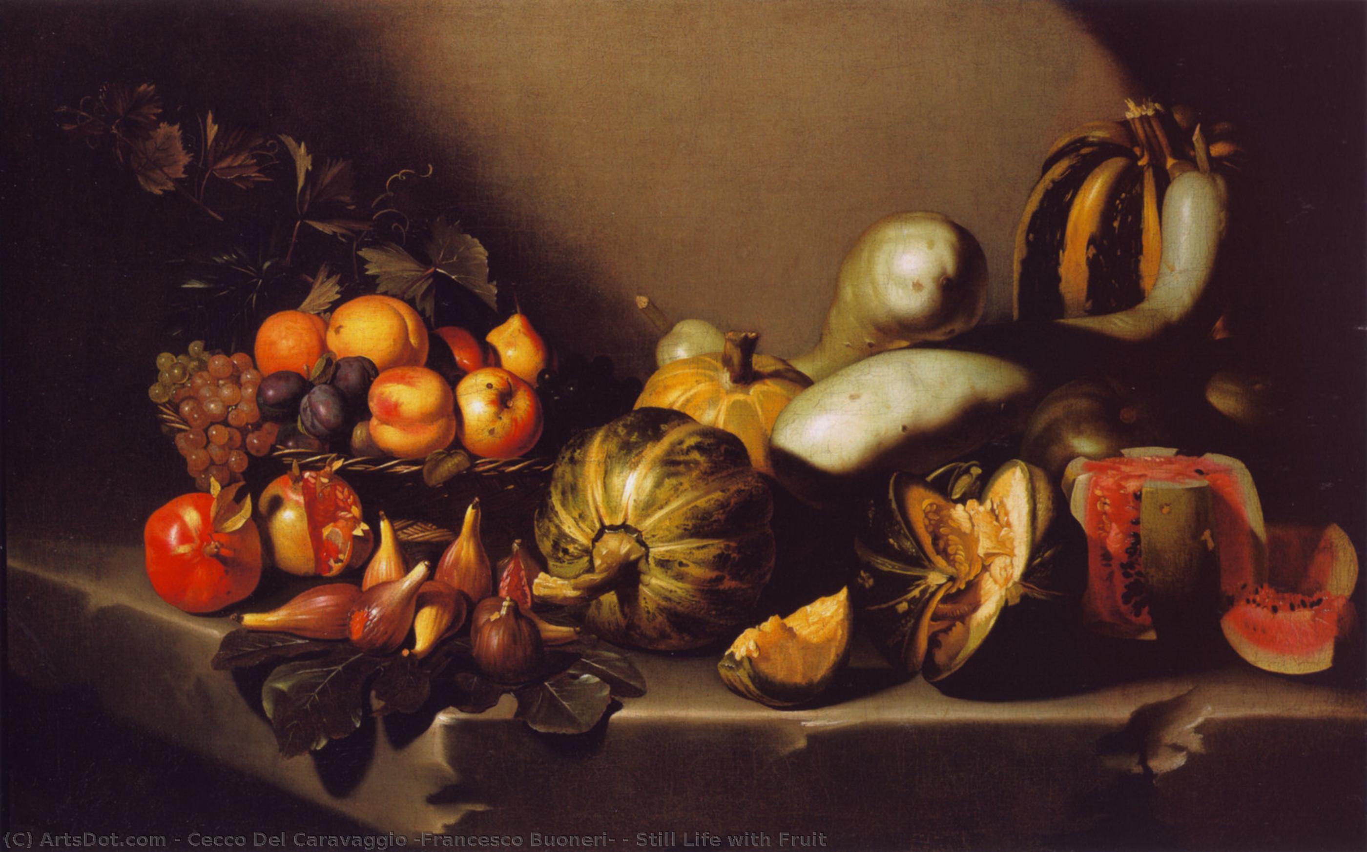 Still Life With Fruit — Cecco Del Caravaggio (francesco Buoneri)