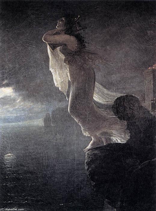 Sappho At Leucate — Antoine-jean Gros