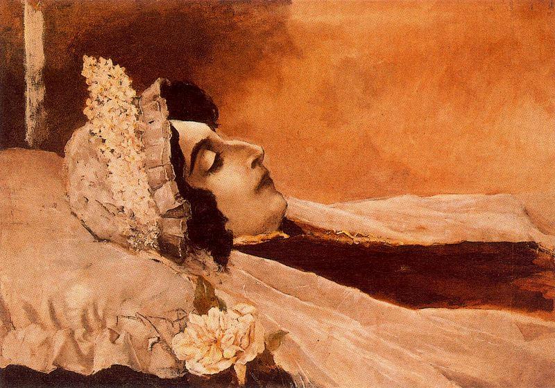 Rosalia De Castro Lying — Ovidio Murguía De Castro