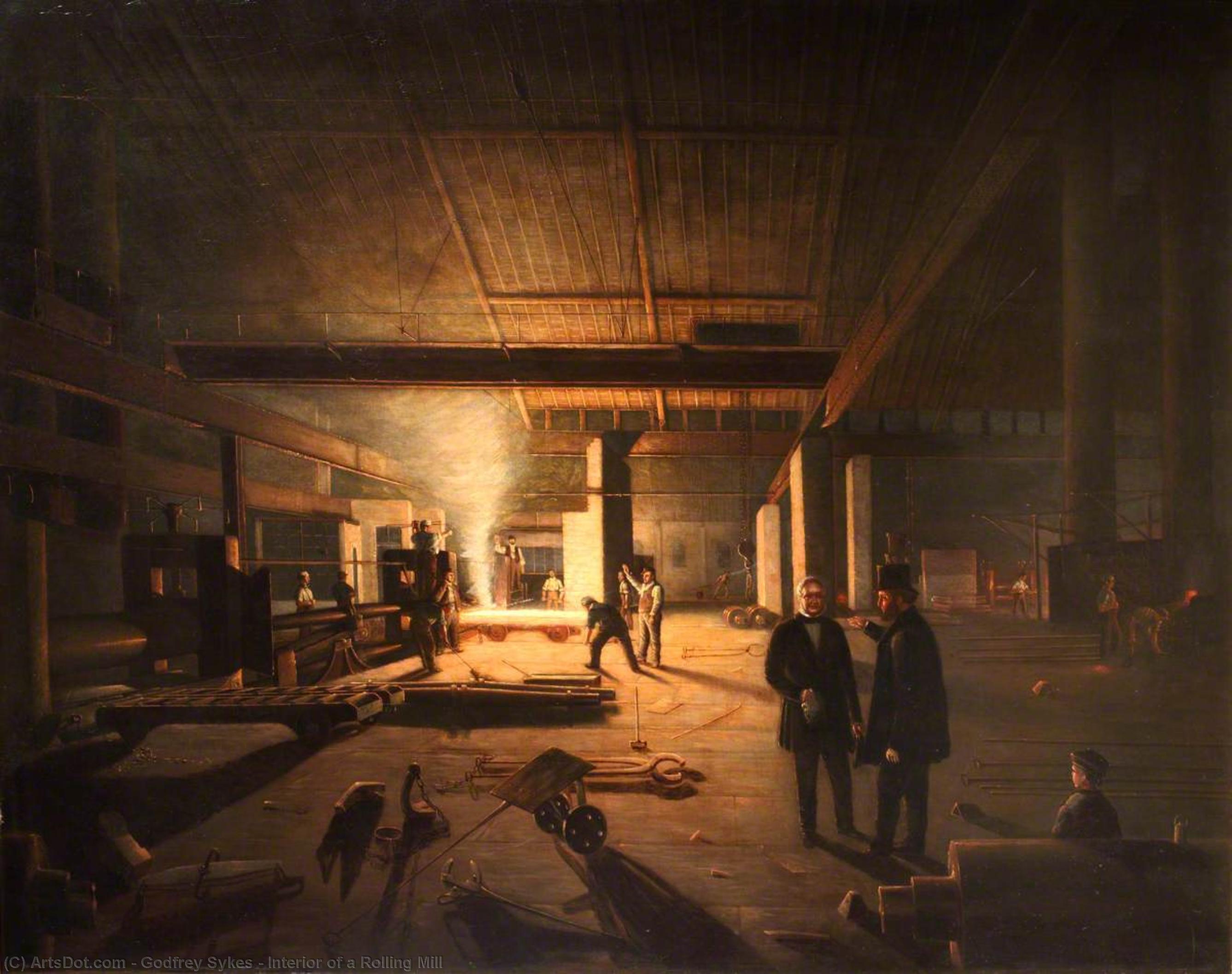 Interior Of A Rolling Mill — Godfrey Sykes