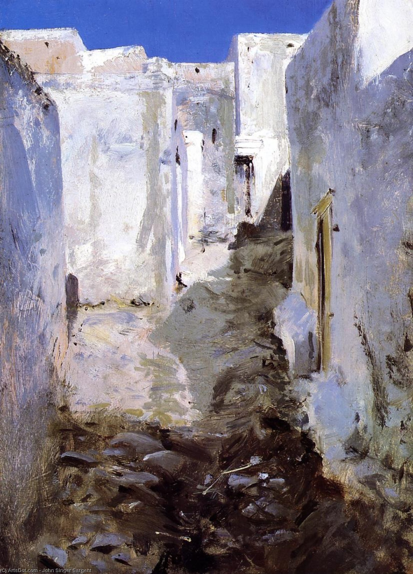 A Street In Algiers — John Singer Sargent