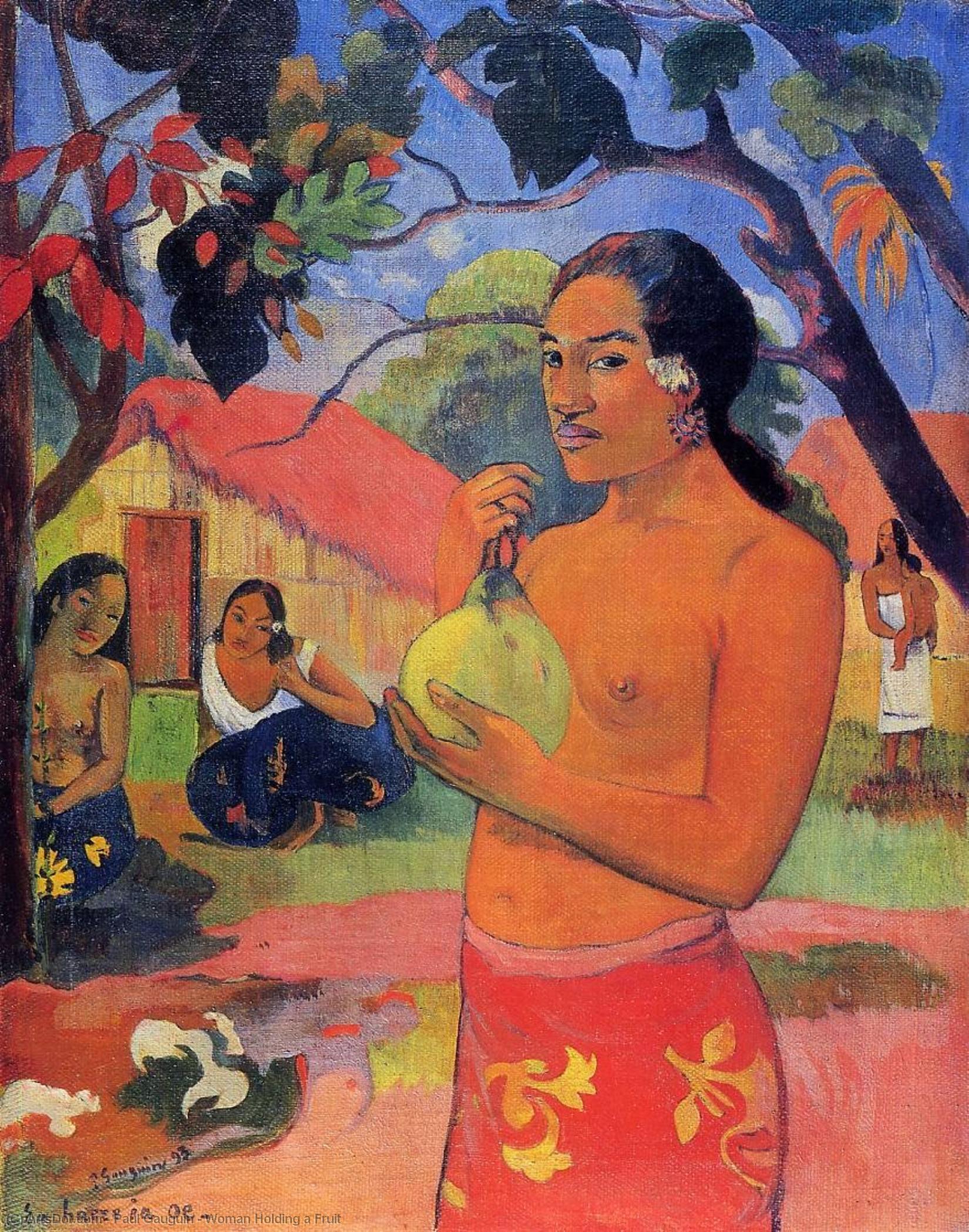 Woman Holding A Fruit — Eugène Henri Paul Gauguin