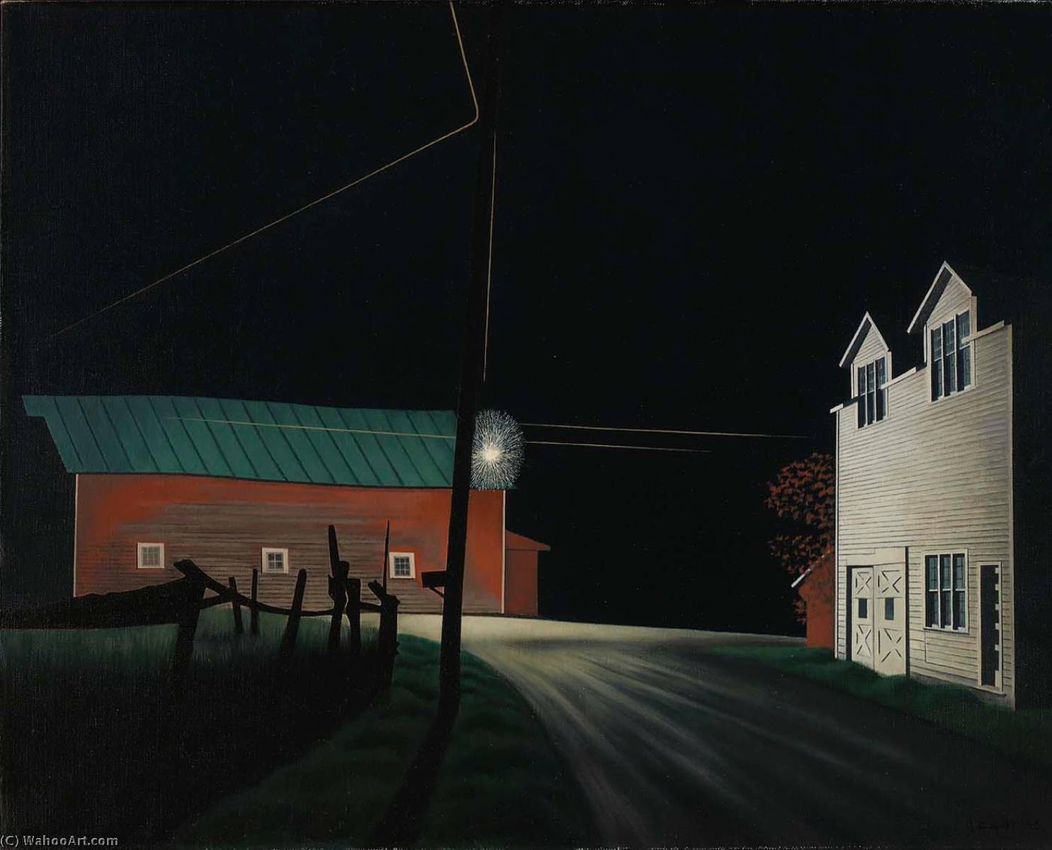 Bright Light At Russell's Corners — George Copeland Ault
