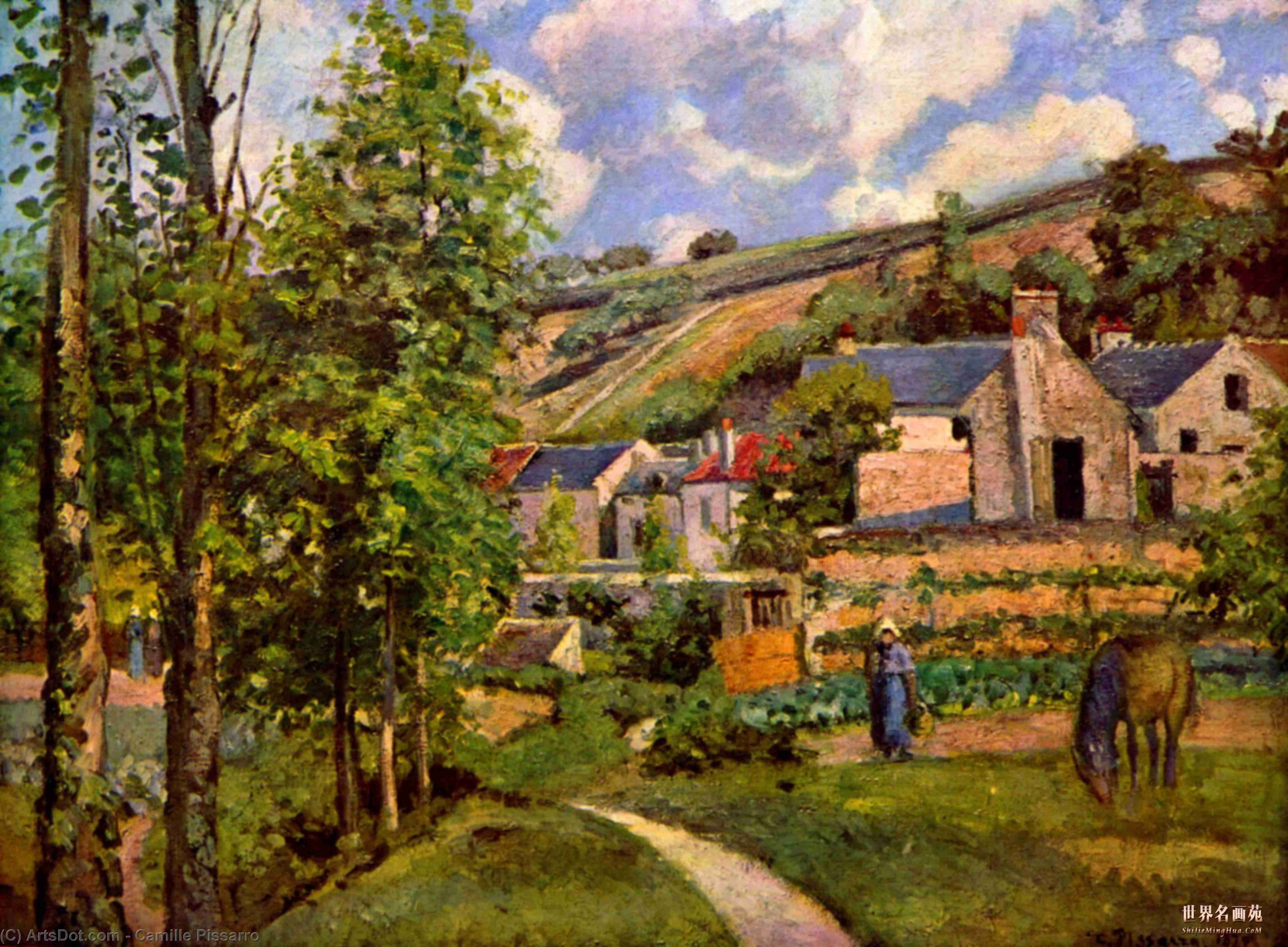 The Hermitage At Pontoise. — Camille Pissarro