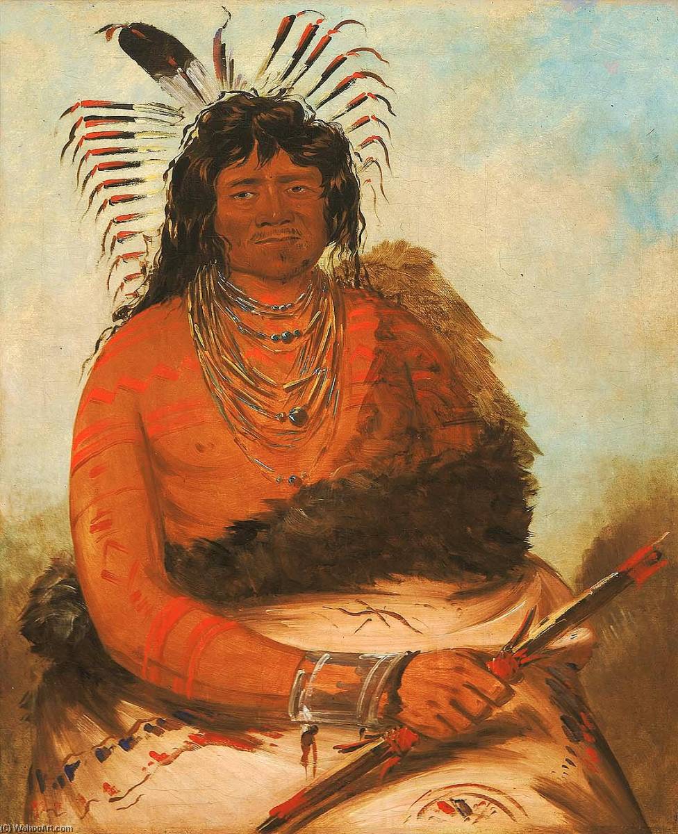 Háh Nee, The Beaver, A Warrior — George Catlin
