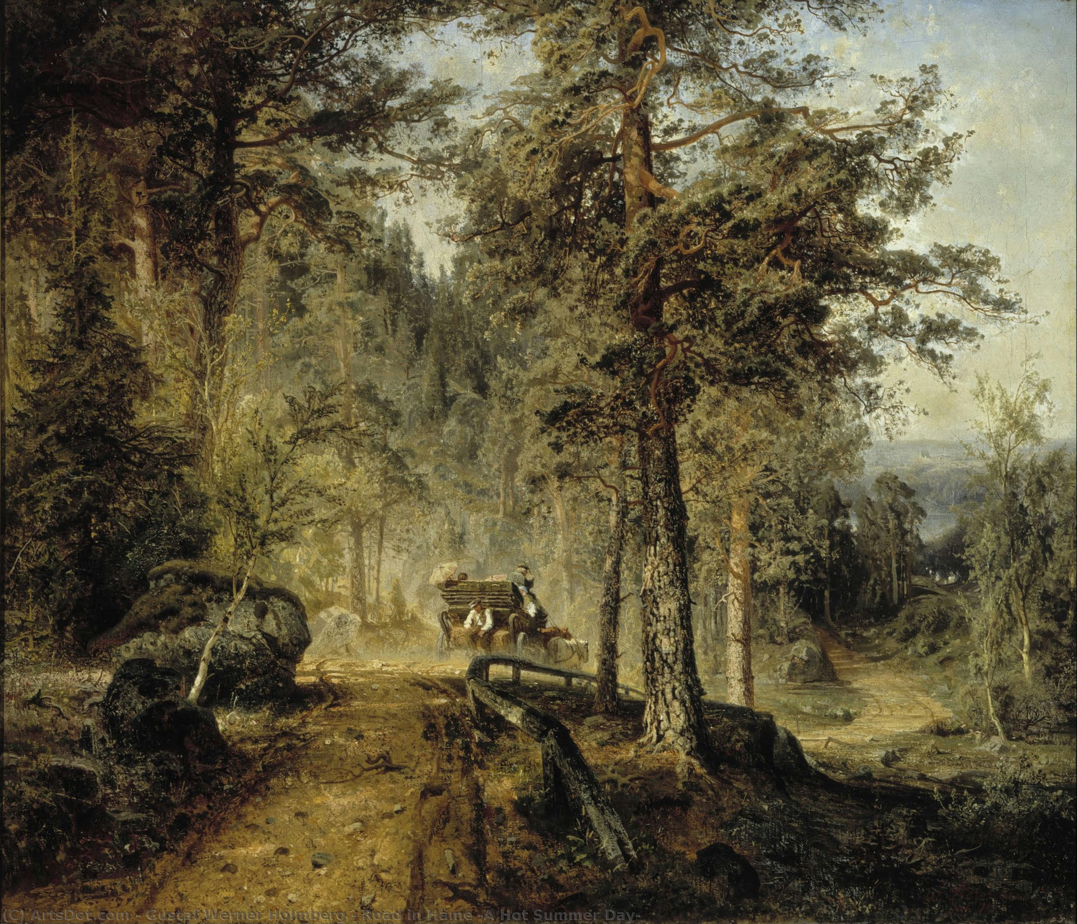 Road In Häme (a Hot Summer Day) — Gustaf Werner Holmberg
