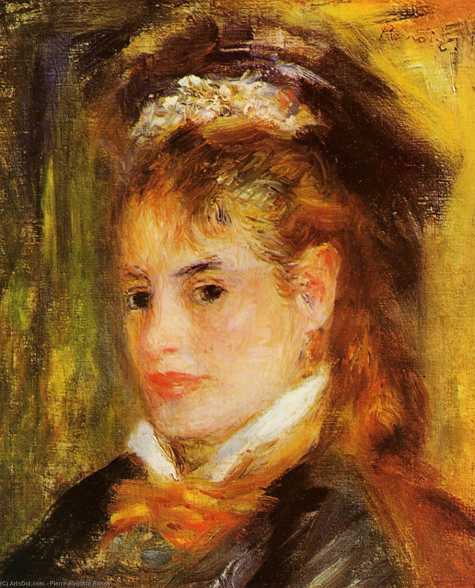 Portrait Of A Woman — Pierre-auguste Renoir