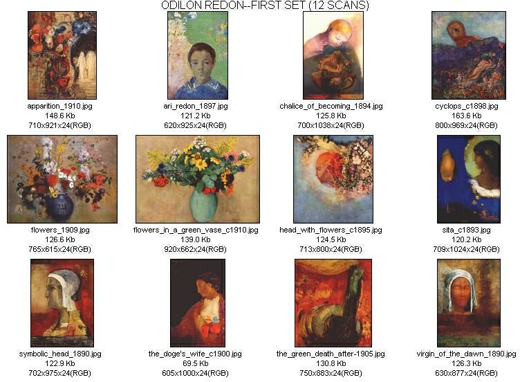 Thumbnails — Odilon Redon