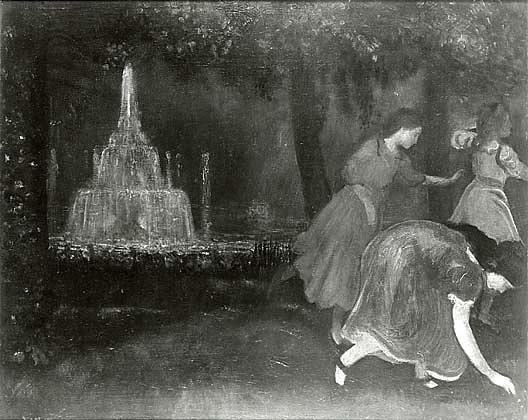 Fountain Play, (painting) — Arthur B. Davies