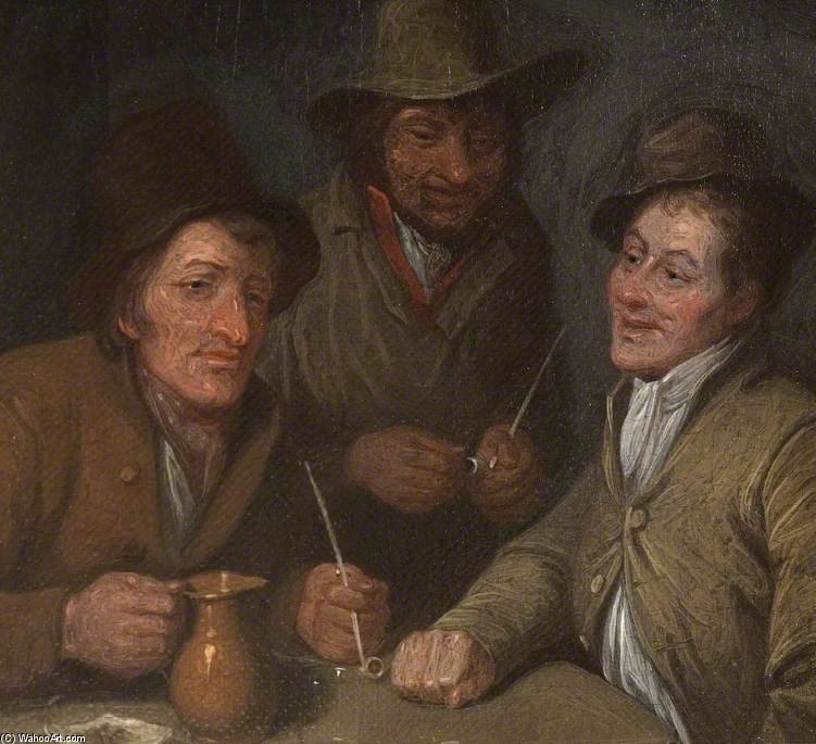 Three Men Conversing — Edward Bird