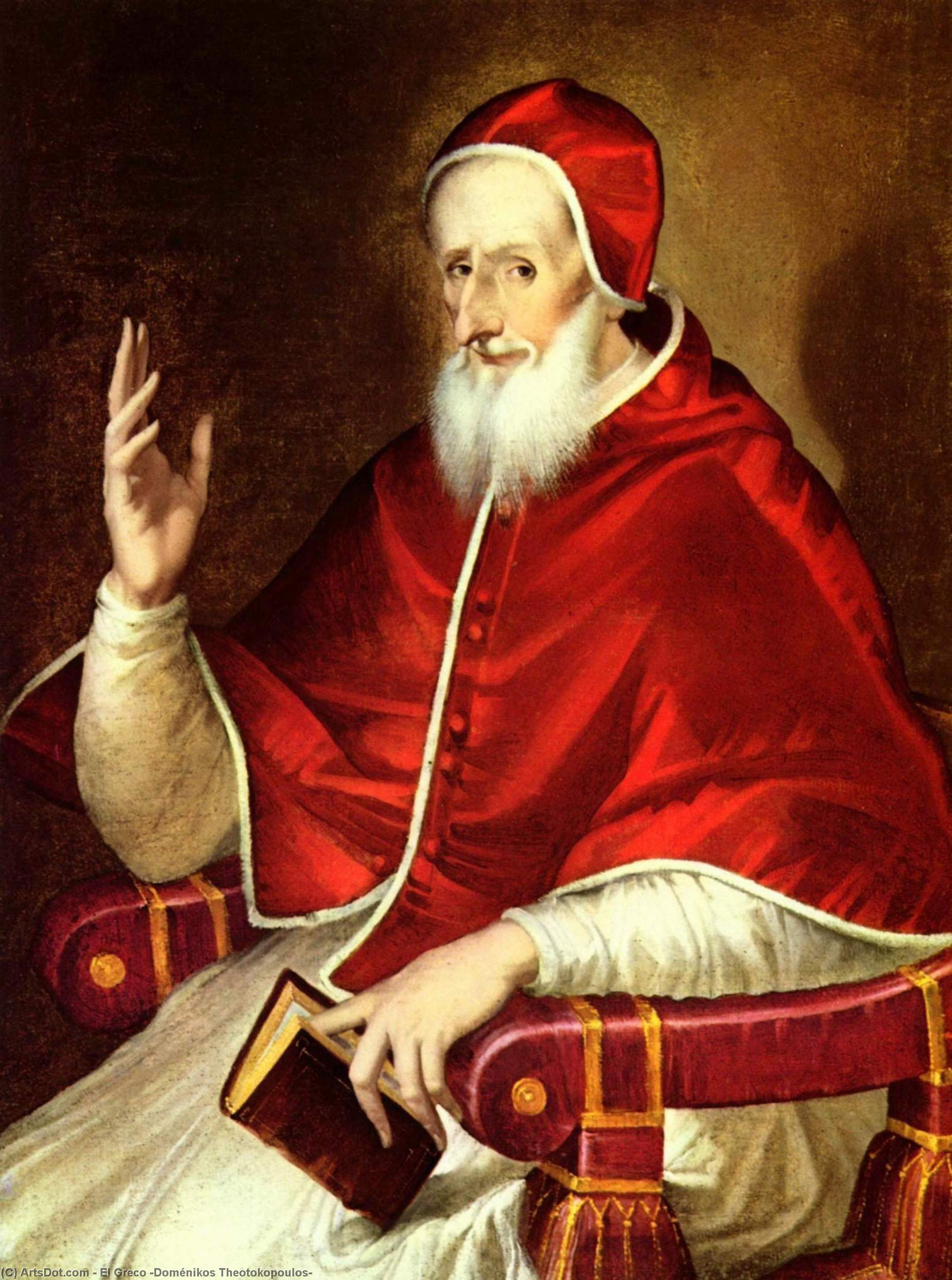 Portrait Of Pope Pius V — El Greco
