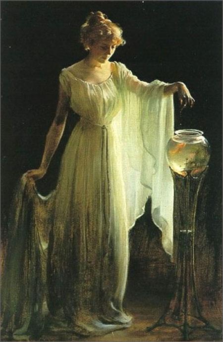The Goldfish — Charles Courtney Curran