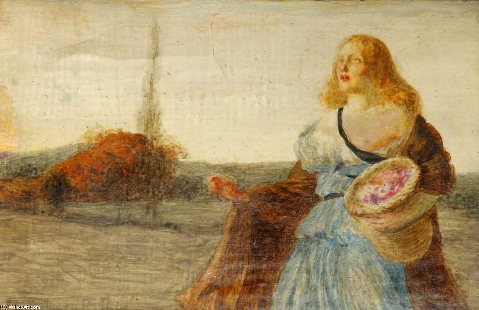 Girl With A Basket — Robert Anning Bell