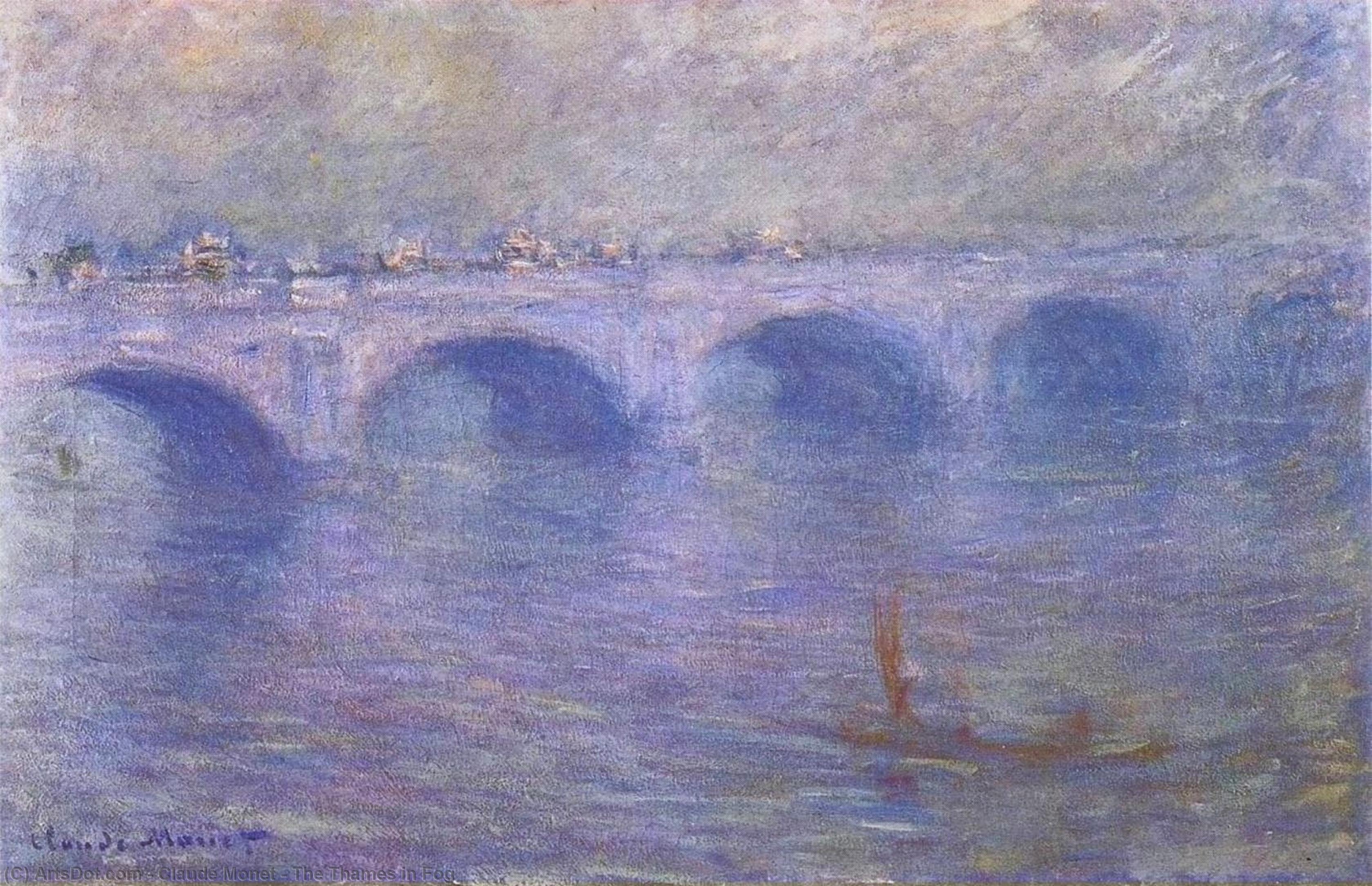 The Thames In Fog — Claude Monet