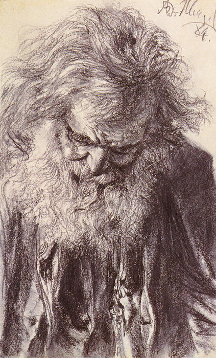 Portrait Of An Old Man — Adolph Von Menzel