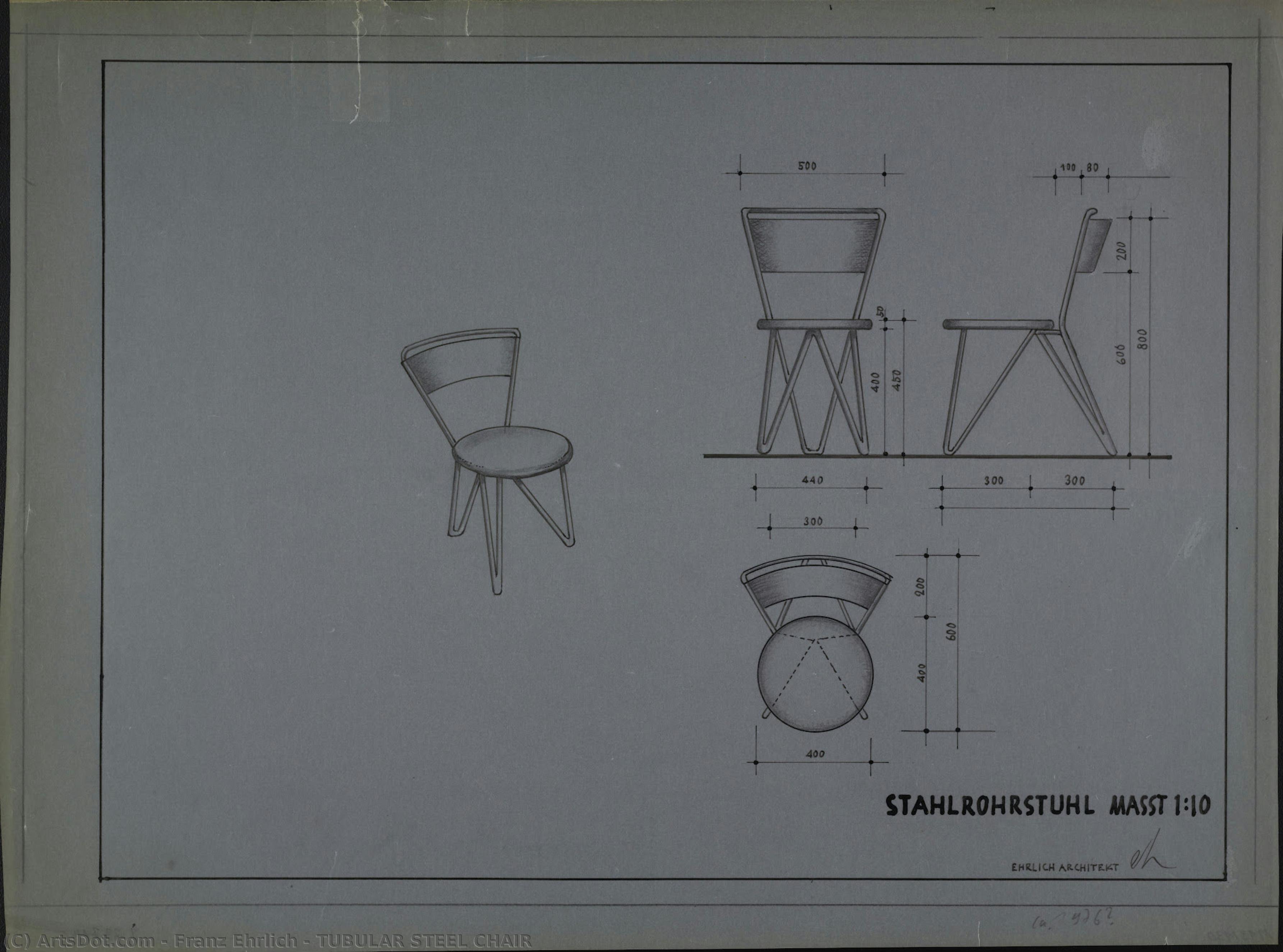 Tubular Steel Chair — Franz Ehrlich
