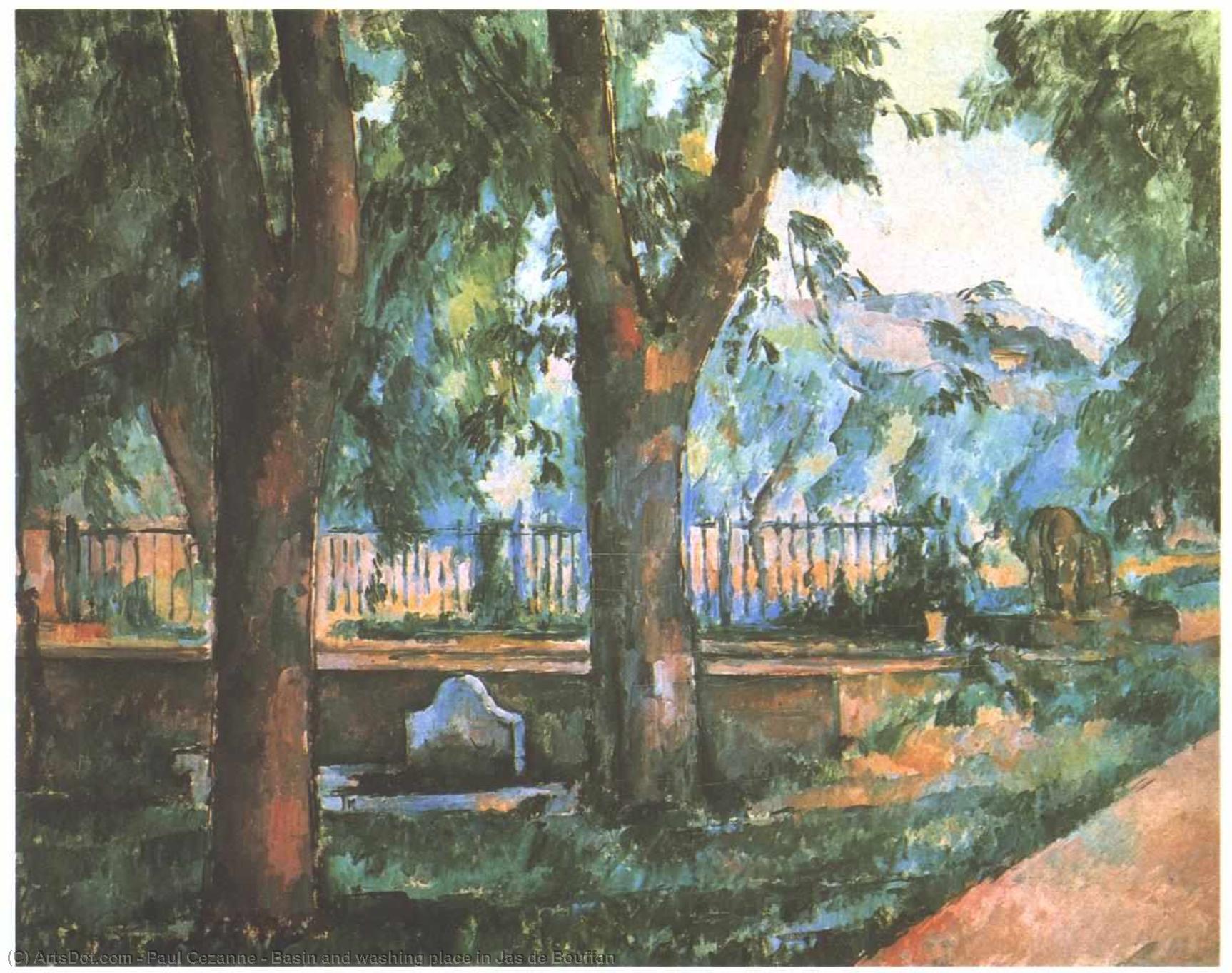 Basin And Washing Place In Jas De Bouffan — Paul Cézanne