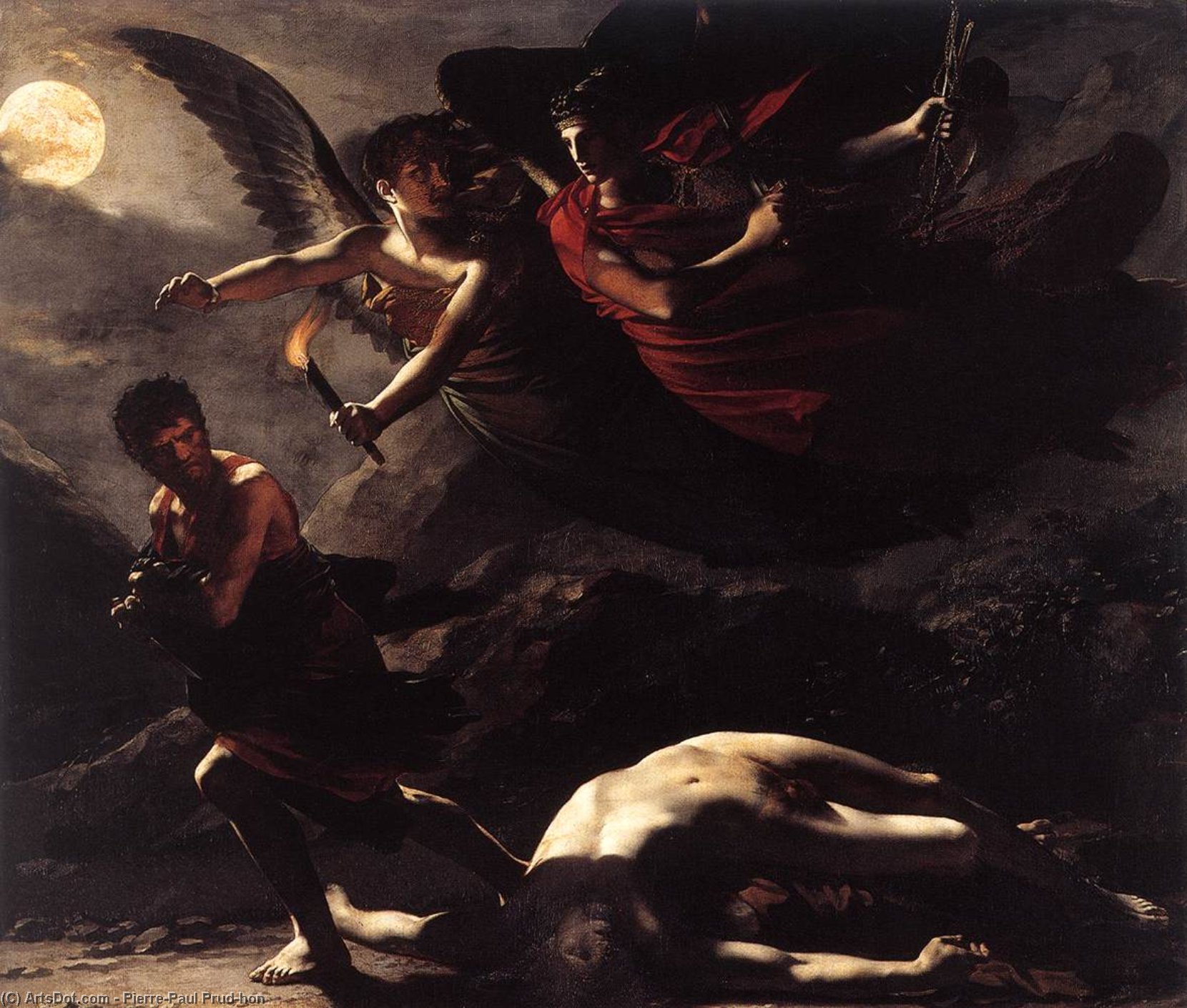 Justice And Divine Vengeance Pursuing Crime — Pierre-paul Prud'hon