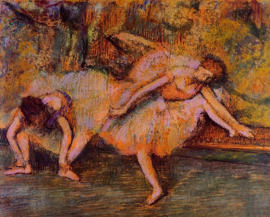 Two Dancers On A Bench — Edgar Degas