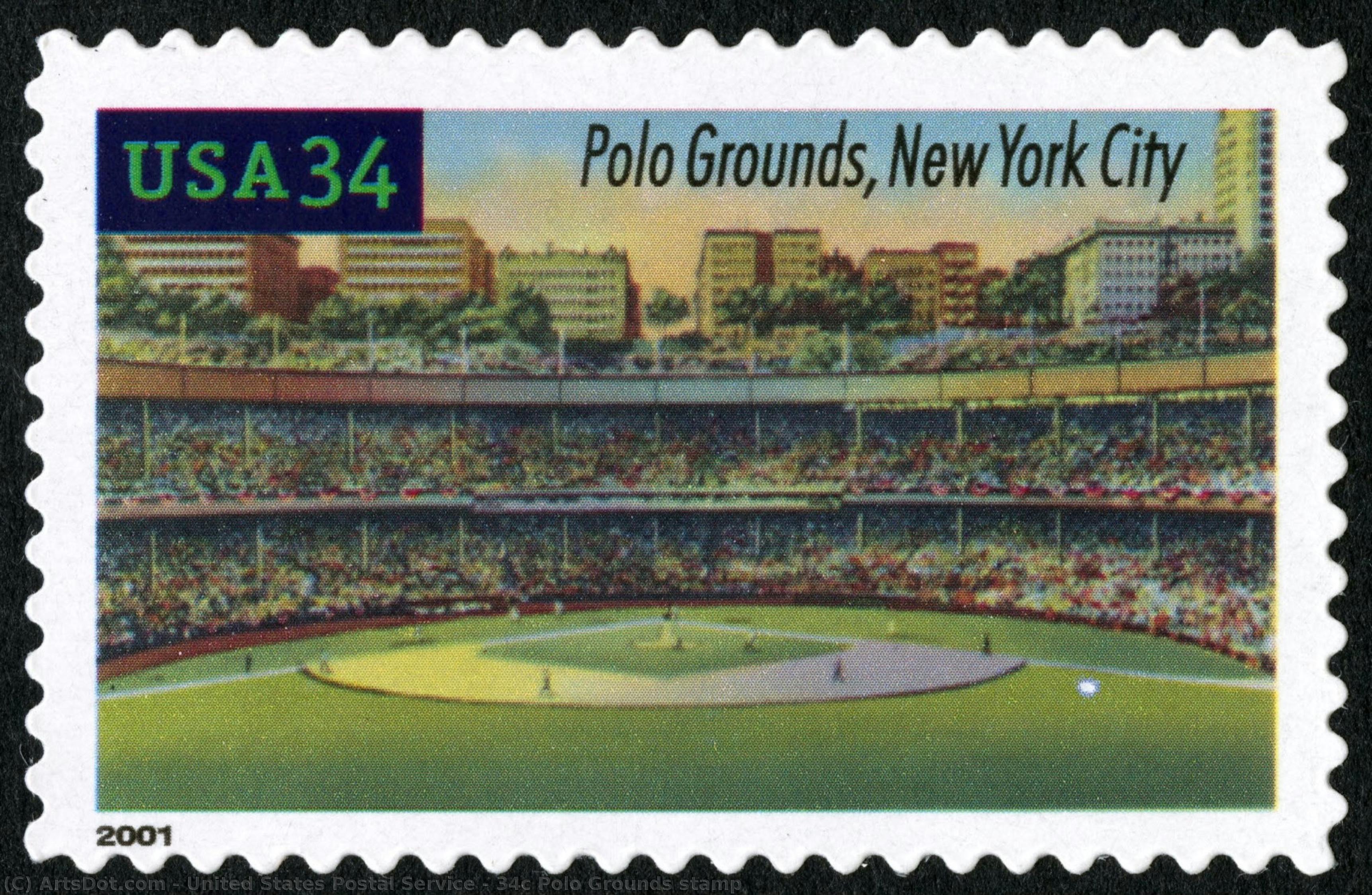 34c Polo Grounds Stamp — United States Postal Service
